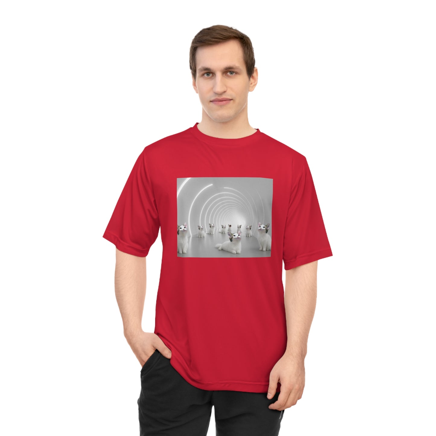 POPCAT Unisex Performance T-shirt with Unique Design, Fitness Apparel, Casual Wear, Gift for Him/Her, Sports Tee, Activewear