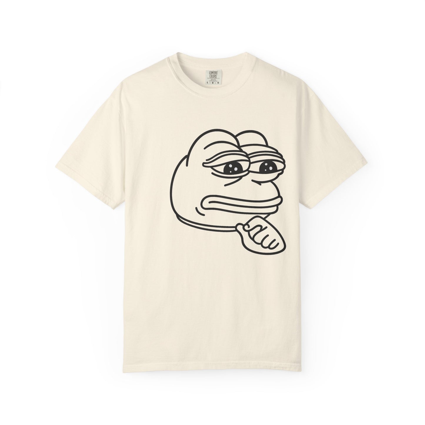 Thoughtful Pepe Unisex T-Shirt, Funny Graphic Tee, Gift for Friends, Casual Wear, Meme Inspired Fashion