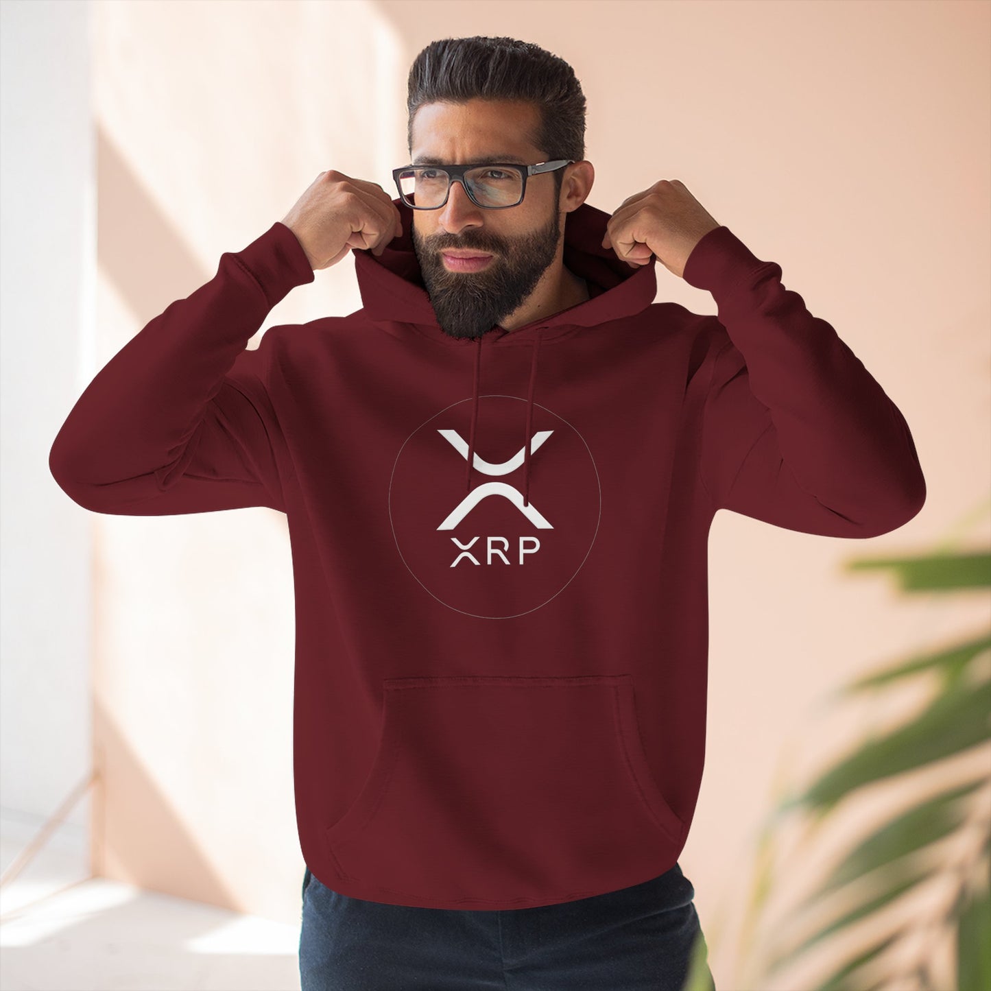 XRP Cozy Three-Panel Fleece Hoodie for Relaxed Casual Style, Perfect for Lounging, Gifting, Everyday Wear, and Cozy Nights