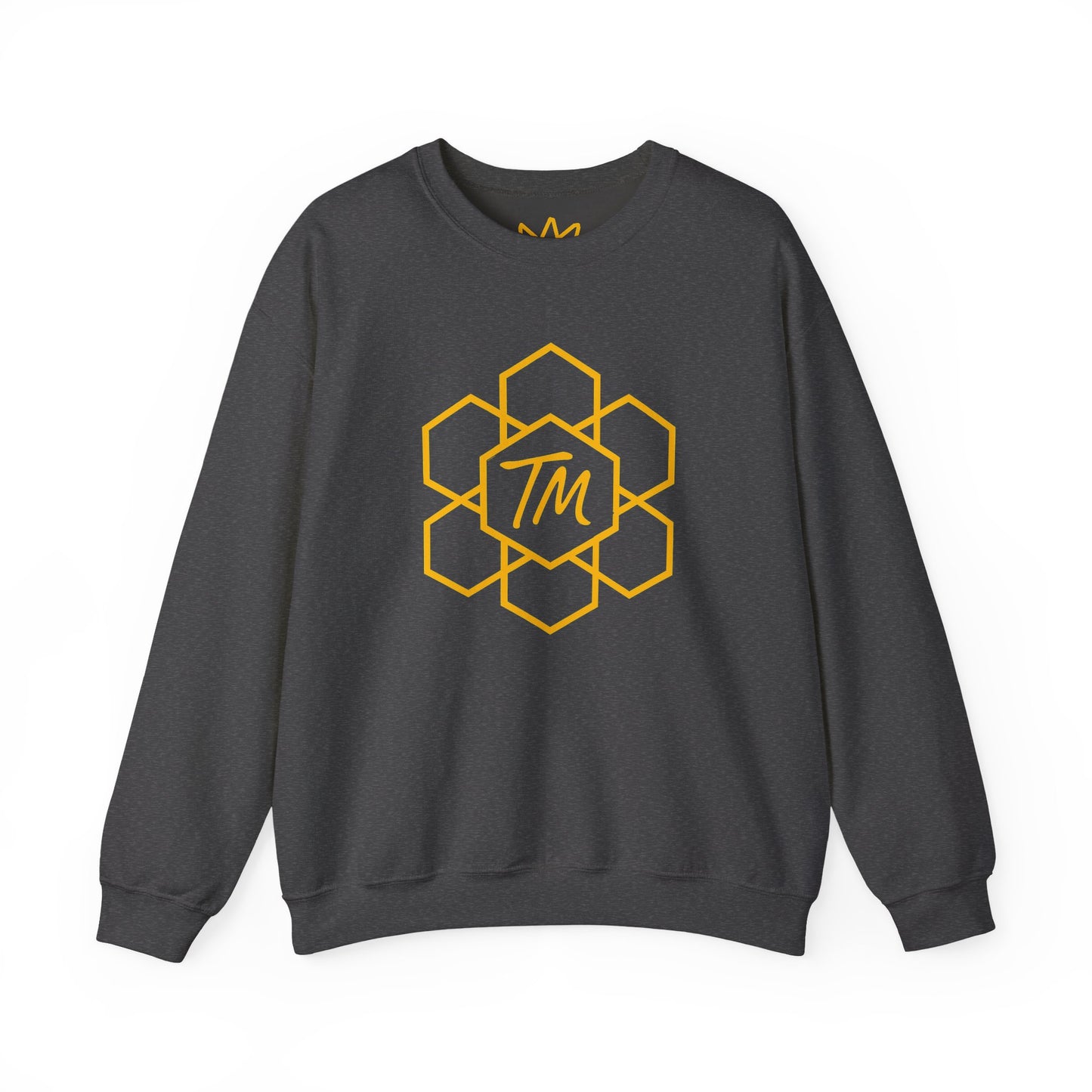 Trench Merch Stylish Honeycomb Crewneck Sweatshirt, Cozy Unisex Sweatshirt, Casual Fall Apparel, Gift for Honey Lovers, Trendy Weekend Wear