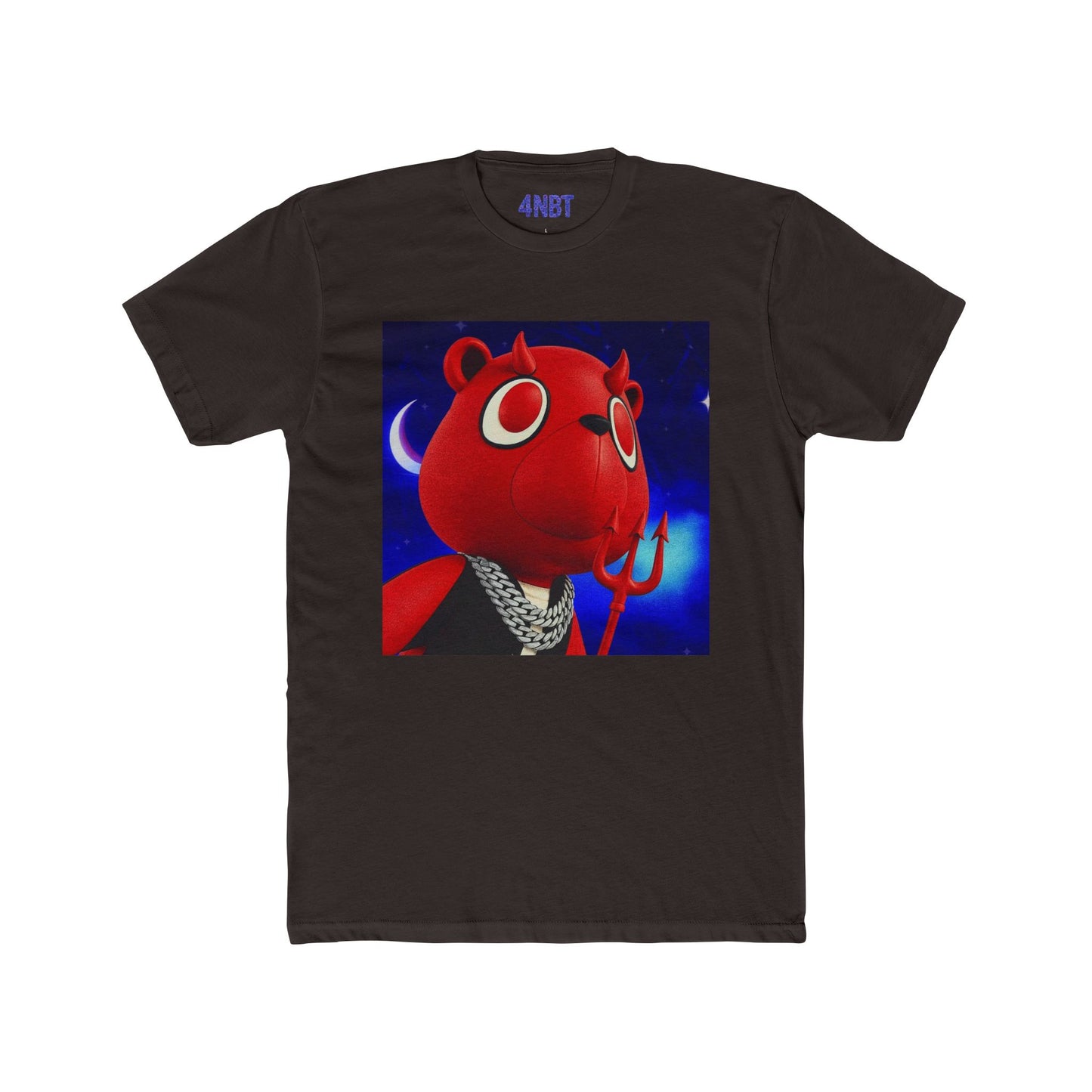 4NBT Red Bear Graphic Tee - Fun Unisex Cotton Crew Tee, Casual Wear, Gamer Shirt, Unique Gift, Streetwear Style