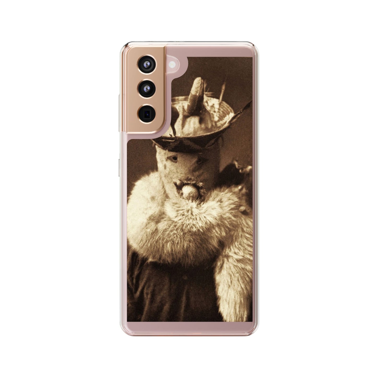 Yei Vintage Cat Photography Phone Case, Clear Cases, Unique Gift for Cat Lovers, Phone Accessory, Stylish Tech Gear, Animal Art