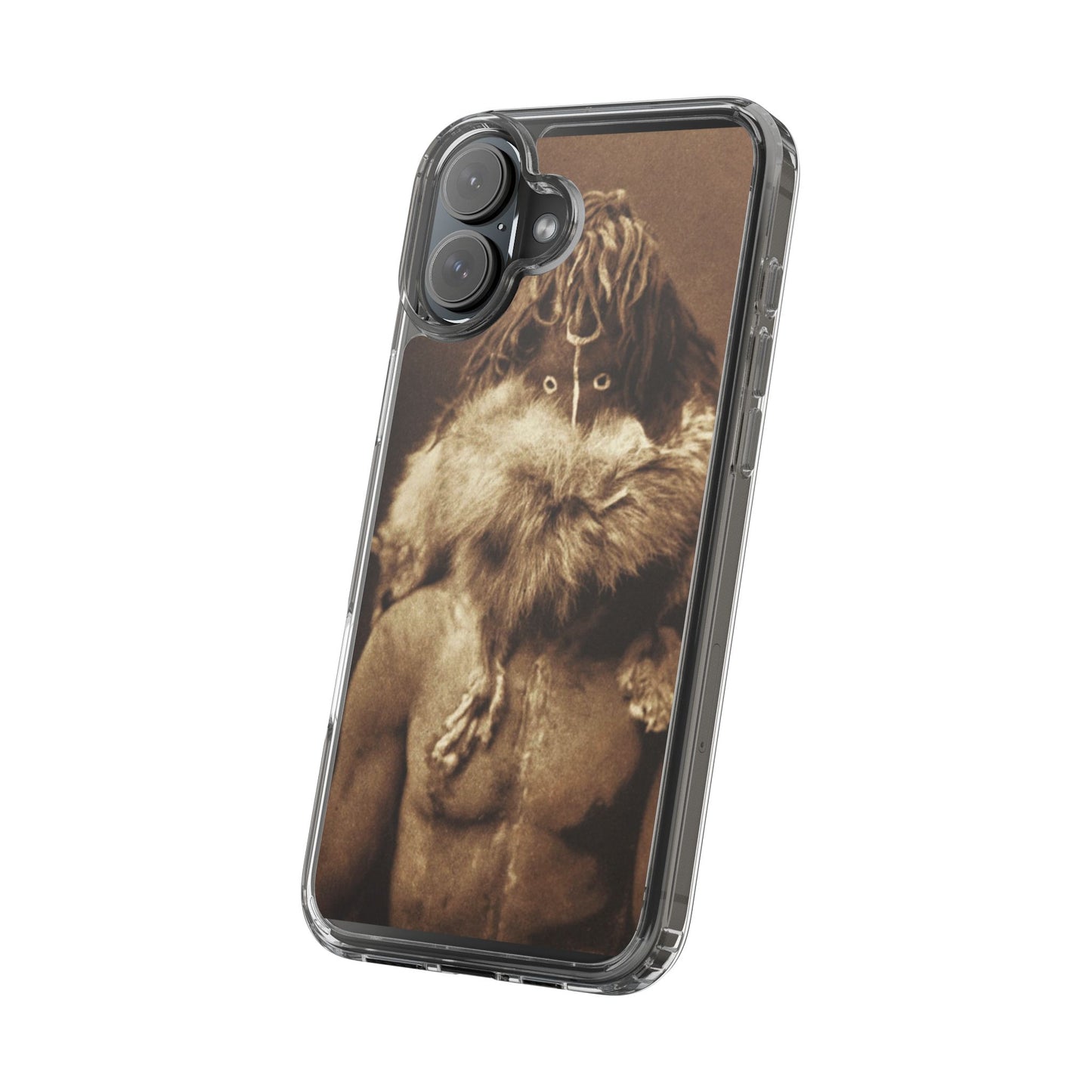Yei Vintage Art Phone Case, Clear Case, Unique Gift for Art Lovers, Bohemian Style, Customizable Phone Cover, Trendy Accessories