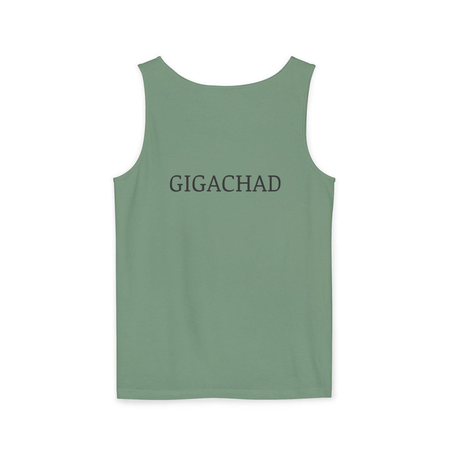GIGA Unisex Garment-Dyed Tank Top, Summer Apparel, Funny Graphic Tee, Workout Wear, Unique Gift Idea, Casual Outfit