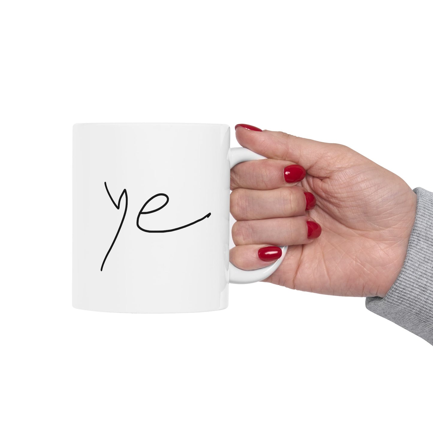 Ye 7BN Personalized Ceramic Mug, Coffee Cup, Gift for Friends, Custom Message Mug, Cute Drinkware, Unique Kitchen Decor