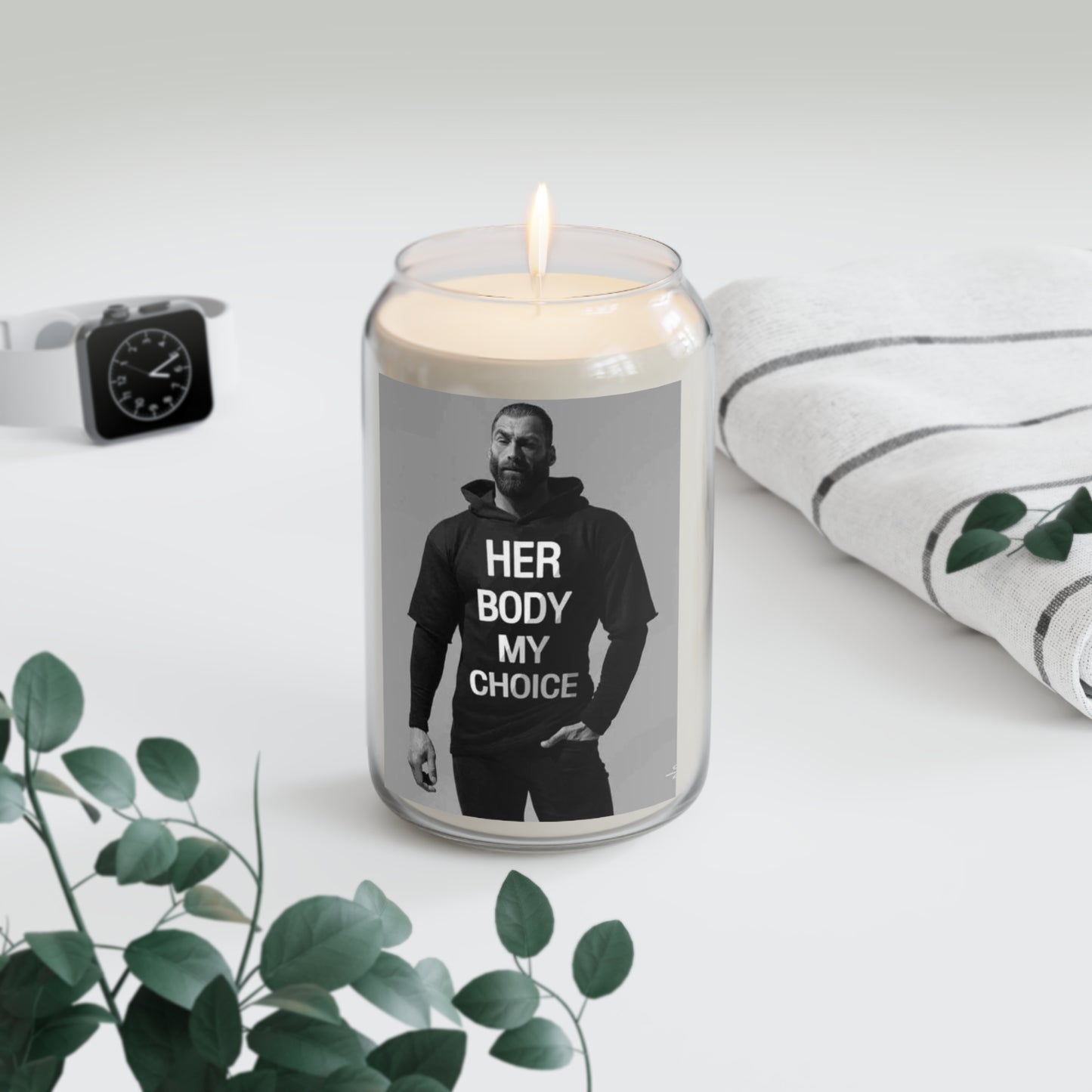 GIGA Empowering Scented Soy Candles, Her Body My Choice, Eco-Friendly Gifts, Relaxation, Home Decor, Self-Care, Mindfulness