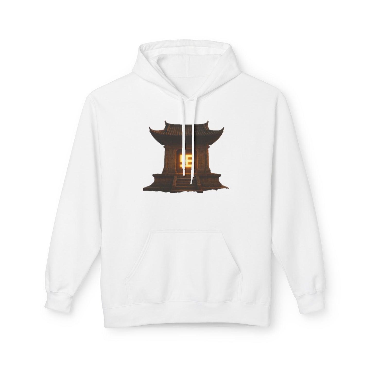 YZY Swasticoin Serene Lantern Hoodie, Cozy Fleece Hooded Sweatshirt, Gift for Nature Lovers, Casual Wear, Outdoor Adventures, Fall Fashion