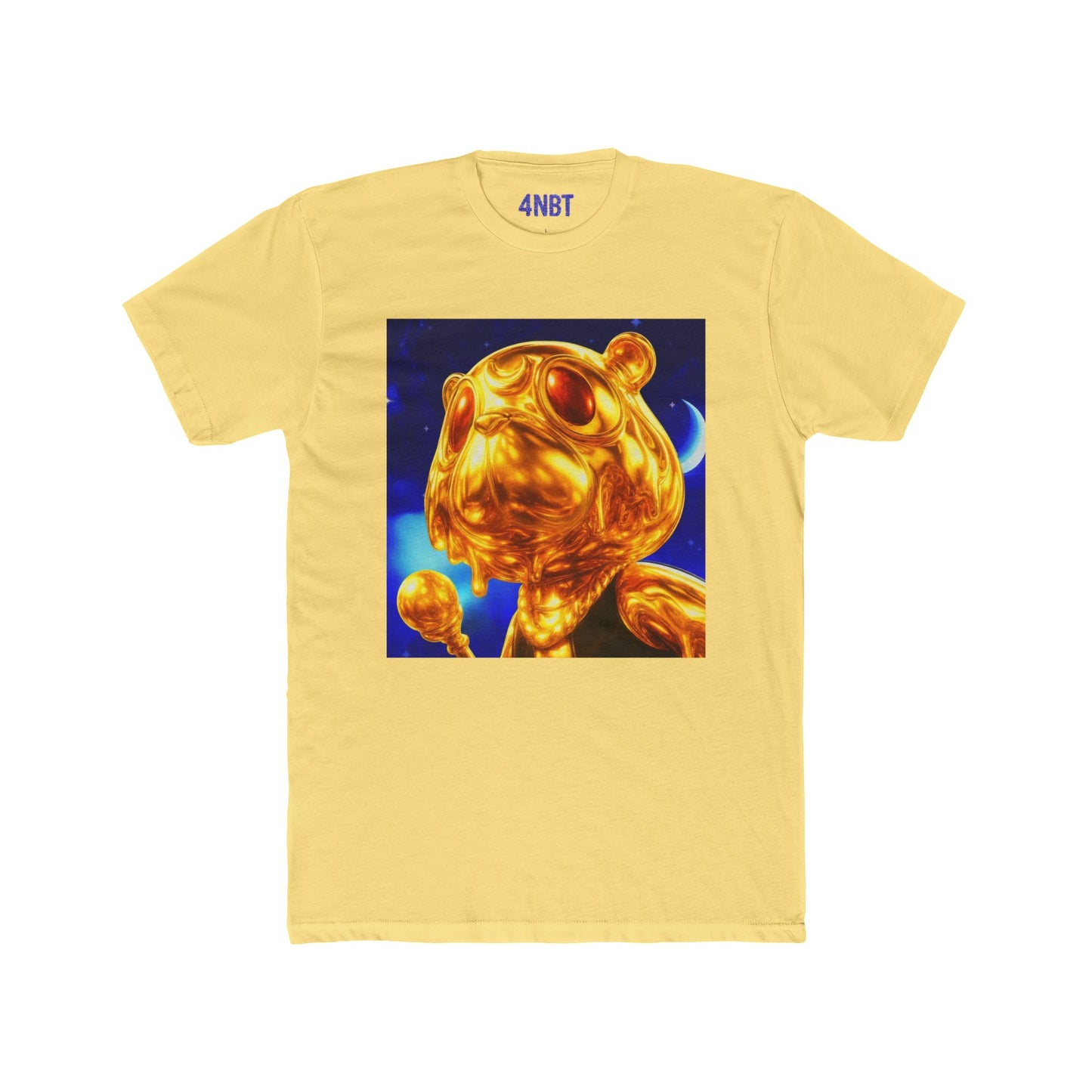 4NBT Golden Bear Unisex Crew Tee, Funky Graphic T-Shirt, Casual Streetwear, Unique Gift, Art Tee for Animal Lovers