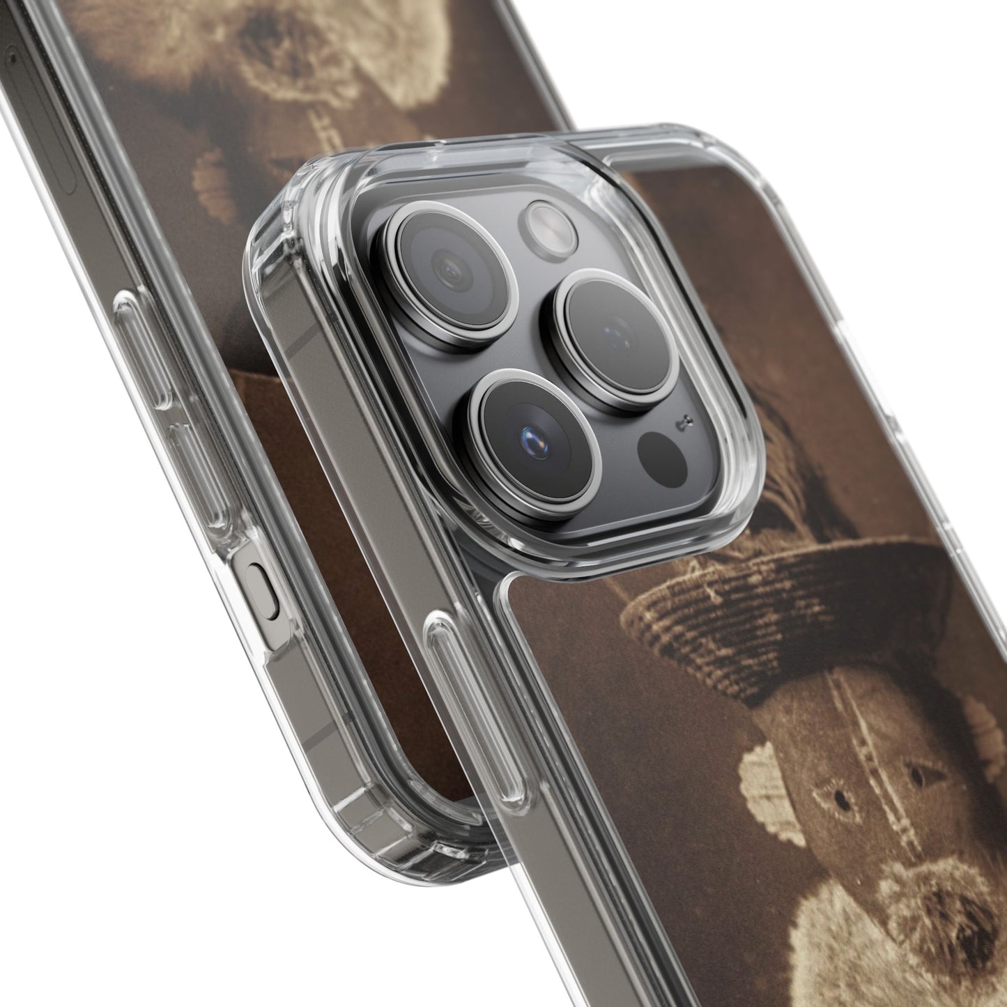 Yei Vintage Ethnic Clear Phone Case, Unique Phone Protector, Bohemian iPhone Case, Artistic Clear Cover, Cultural Phone Accessory
