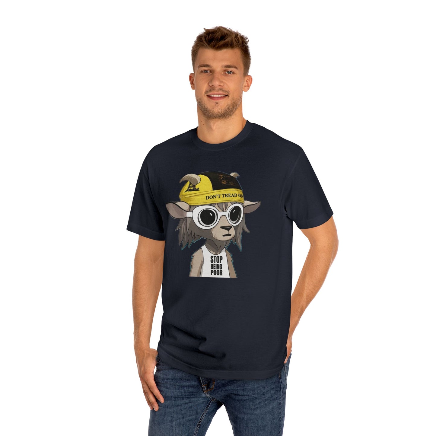 Cool Goat Graphic Tee - Perfect for Casual Outings, Gifts for Friends, Streetwear Style, Animal Lover’s Apparel, Funny Tee