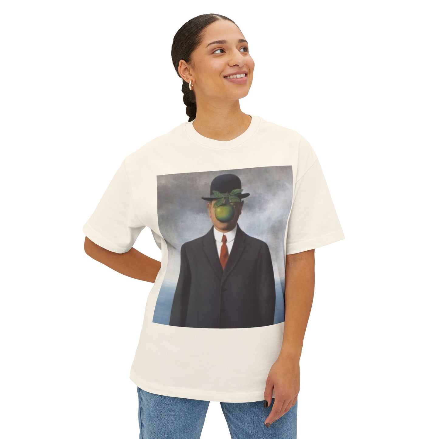 @ye Artistic Unisex Oversized Boxy Tee, Unique Graphic Tee, Trendy Streetwear, Casual Wear, Gifts for Art Lovers