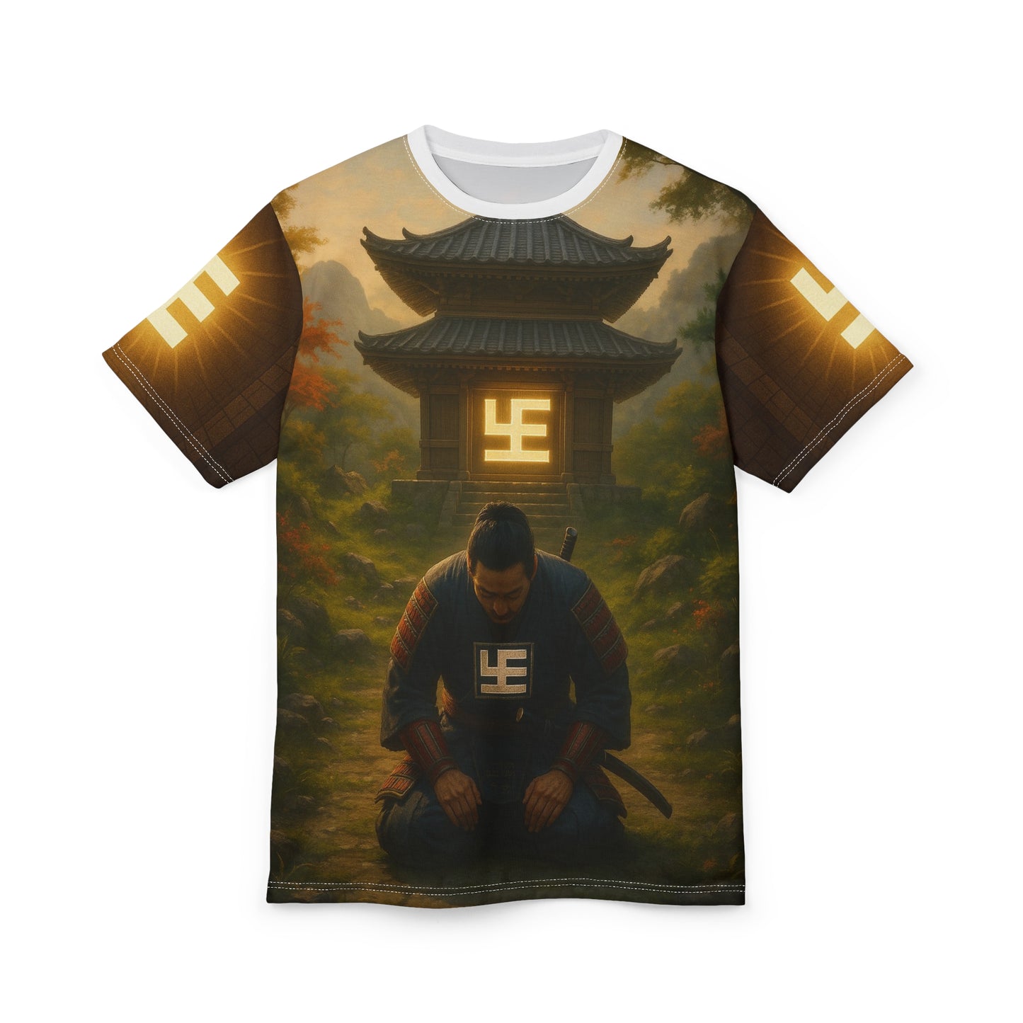 9gy YZY Swaticoin Samurai Aesthetic Unisex Tee, Unique Graphic Shirt, Japanese Culture Apparel, Statement Fashion, Gift for Anime Lovers