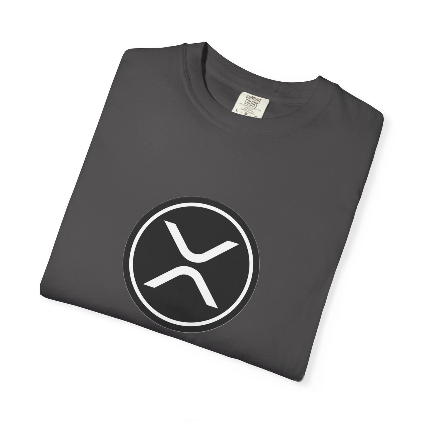 XRP Unisex Garment-Dyed T-Shirt with Minimalist Logo, Stylish Casual Wear, Perfect for Gifts, Everyday Comfort, Cool Streetwear