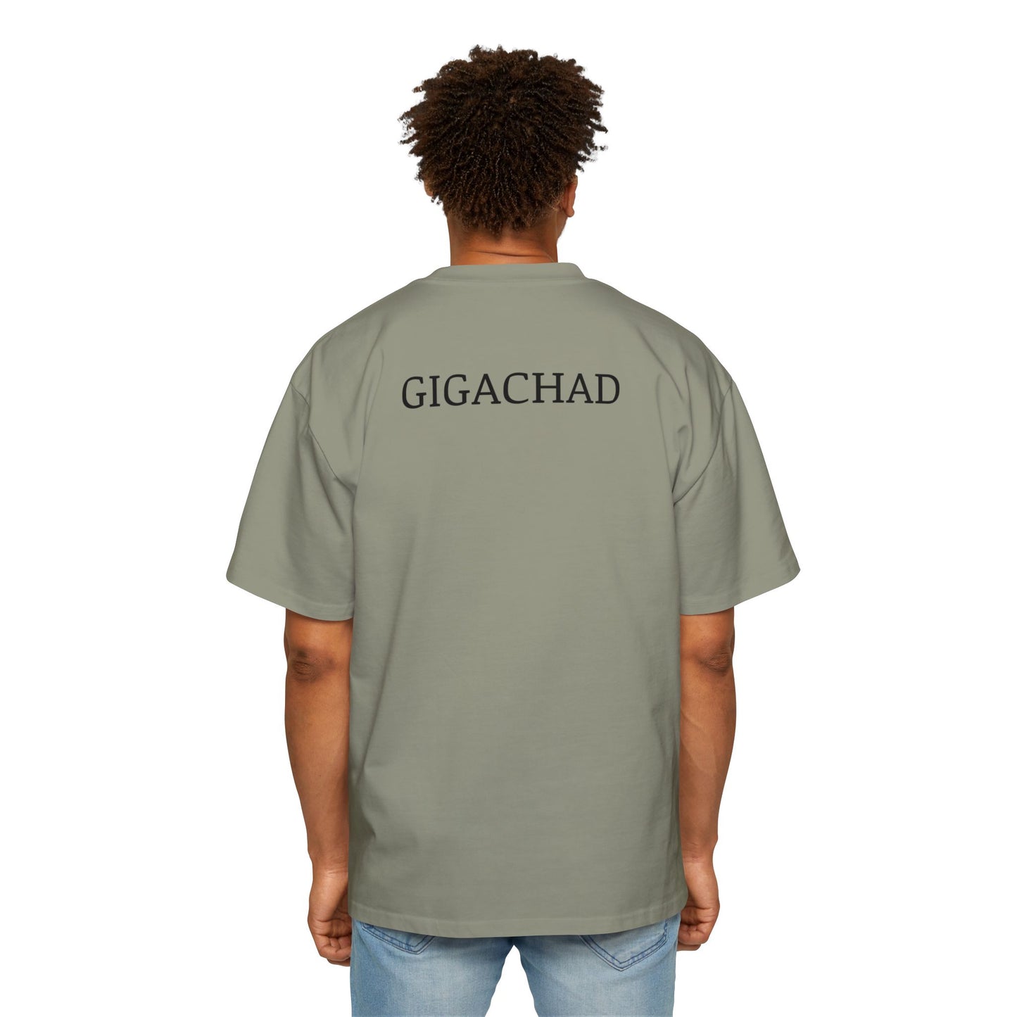 GIGA Men's Heavy Oversized Tee | Casual Streetwear Shirt, Graphic Tee, Gift for Him, Unisex Style, Trendy Apparel