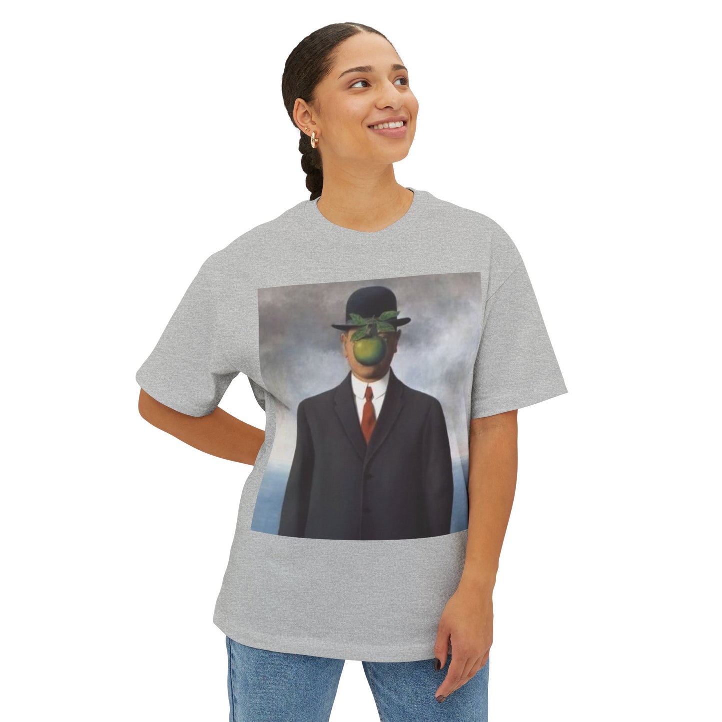 @ye Artistic Unisex Oversized Boxy Tee, Unique Graphic Tee, Trendy Streetwear, Casual Wear, Gifts for Art Lovers