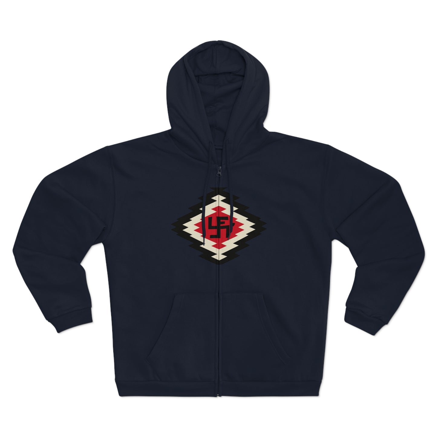 Yei Navajo Inspired Unisex Hooded Zip Sweatshirt, Cozy Layering, Gift for Him/Her, Fall/Winter Fashion, Boho Style, Casual Wear