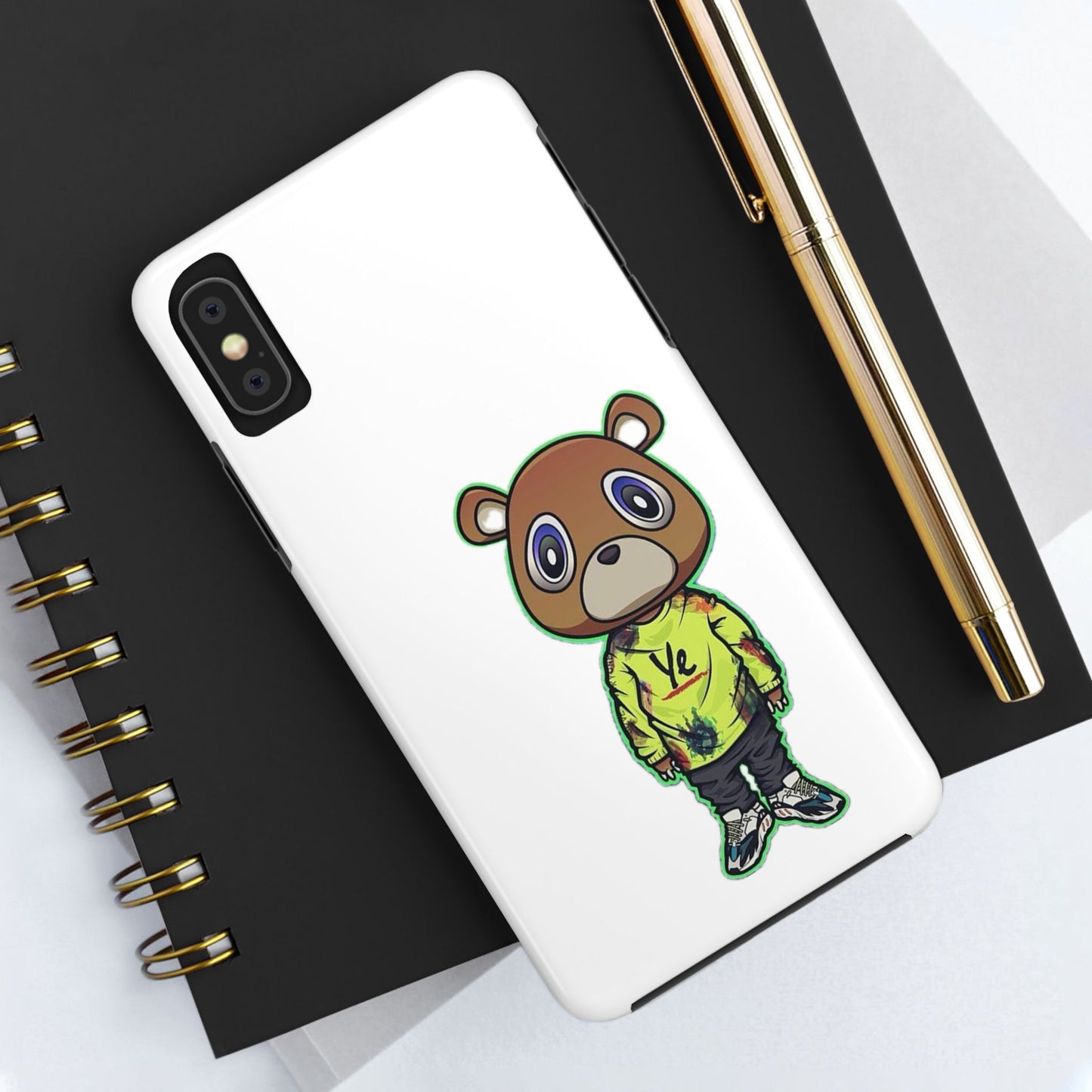 Ye Bear Tough Phone Cases with Cartoon Design - Unique Phone Cover, Durable Mobile Case, Cool Gift for Teens, Fun Accessory for Everyday Use