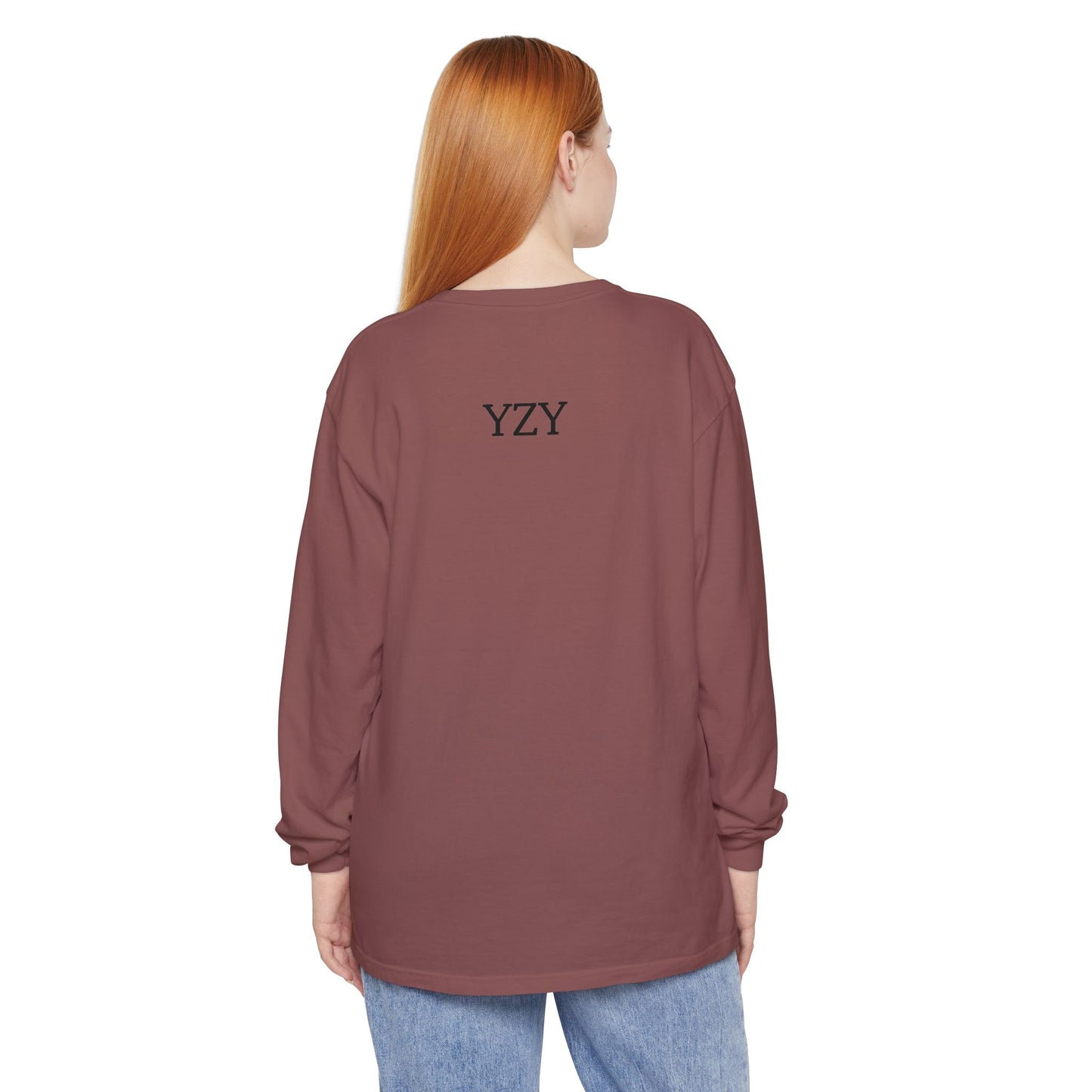 Swasticoin Mystical Mountain Long Sleeve T-Shirt | Unisex Graphic Tee, Trendy Layering Top, Casual Wear, Perfect Gift for Adventurers