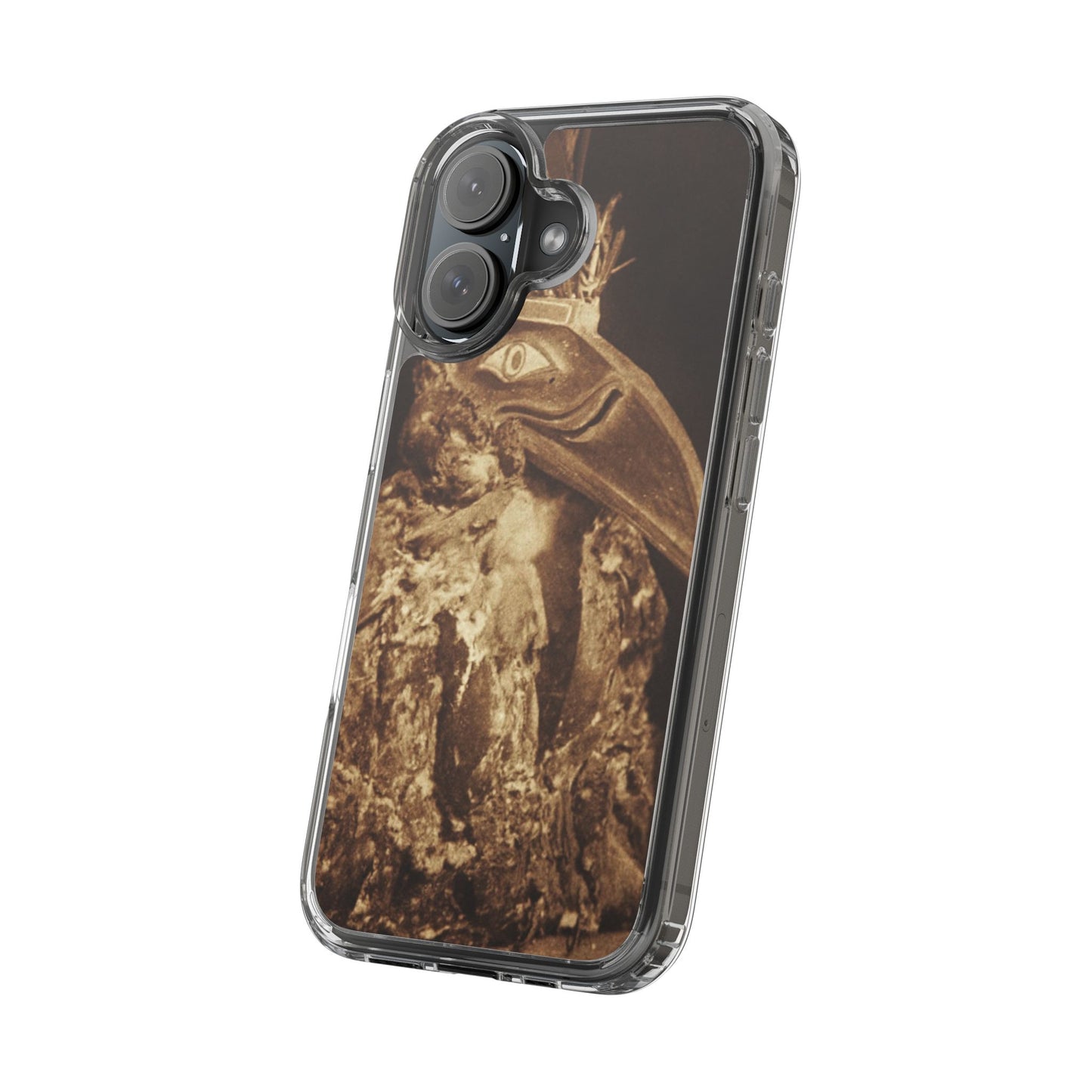 Yei Vintage Bird Design Clear Phone Case, Artistic Phone Accessories, Unique Gift for Nature Lovers, Eco-Friendly Tech Case, Stylish Protection