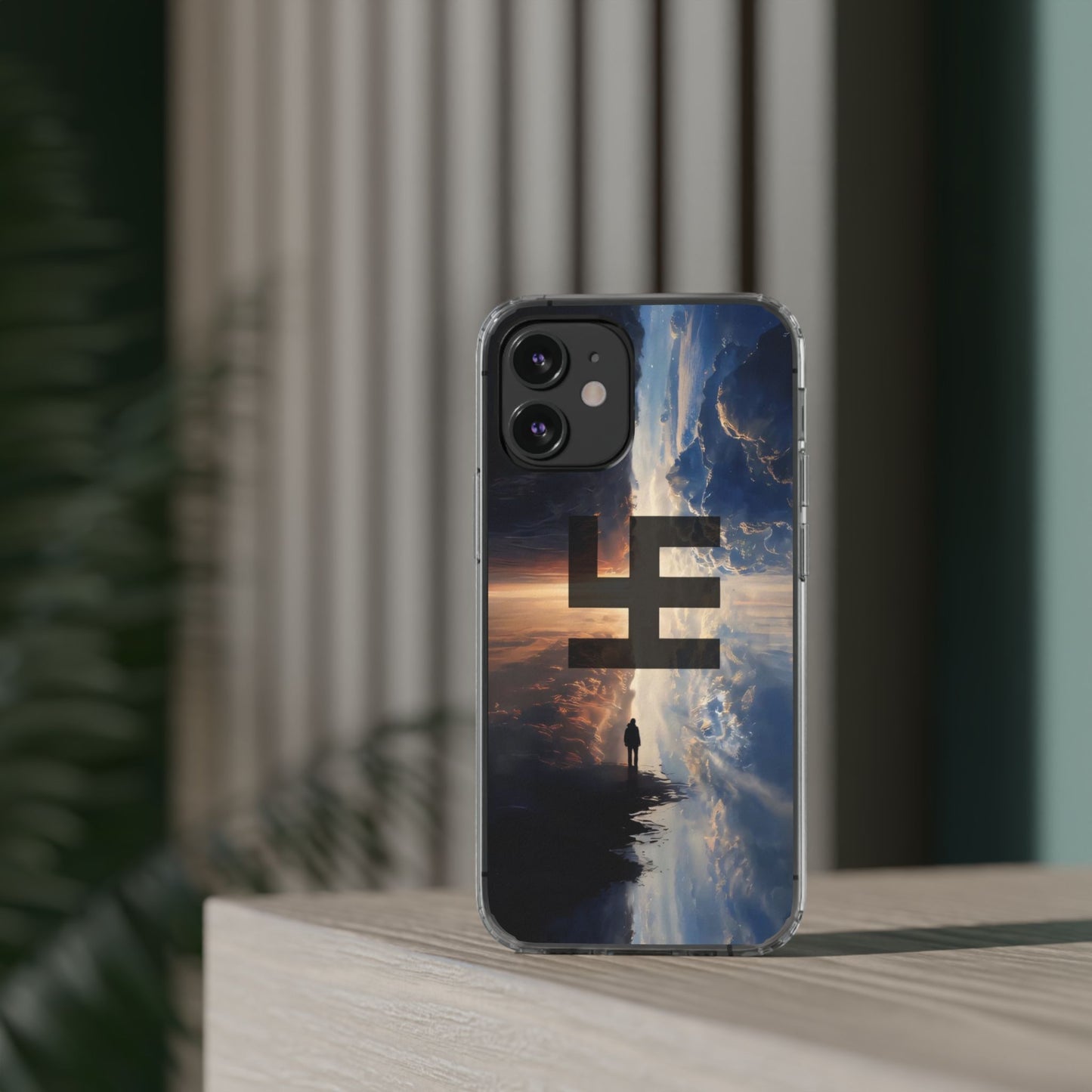 Swasticoin Nature-Themed Clear Phone Case, Unique Phone Cover with Scenic Design, Eco-Friendly Protection, Gift for Travelers, Custom Phone Accessory