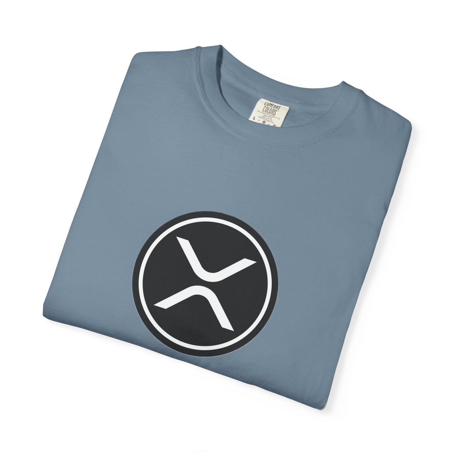 XRP Unisex Garment-Dyed T-Shirt with Minimalist Logo, Stylish Casual Wear, Perfect for Gifts, Everyday Comfort, Cool Streetwear