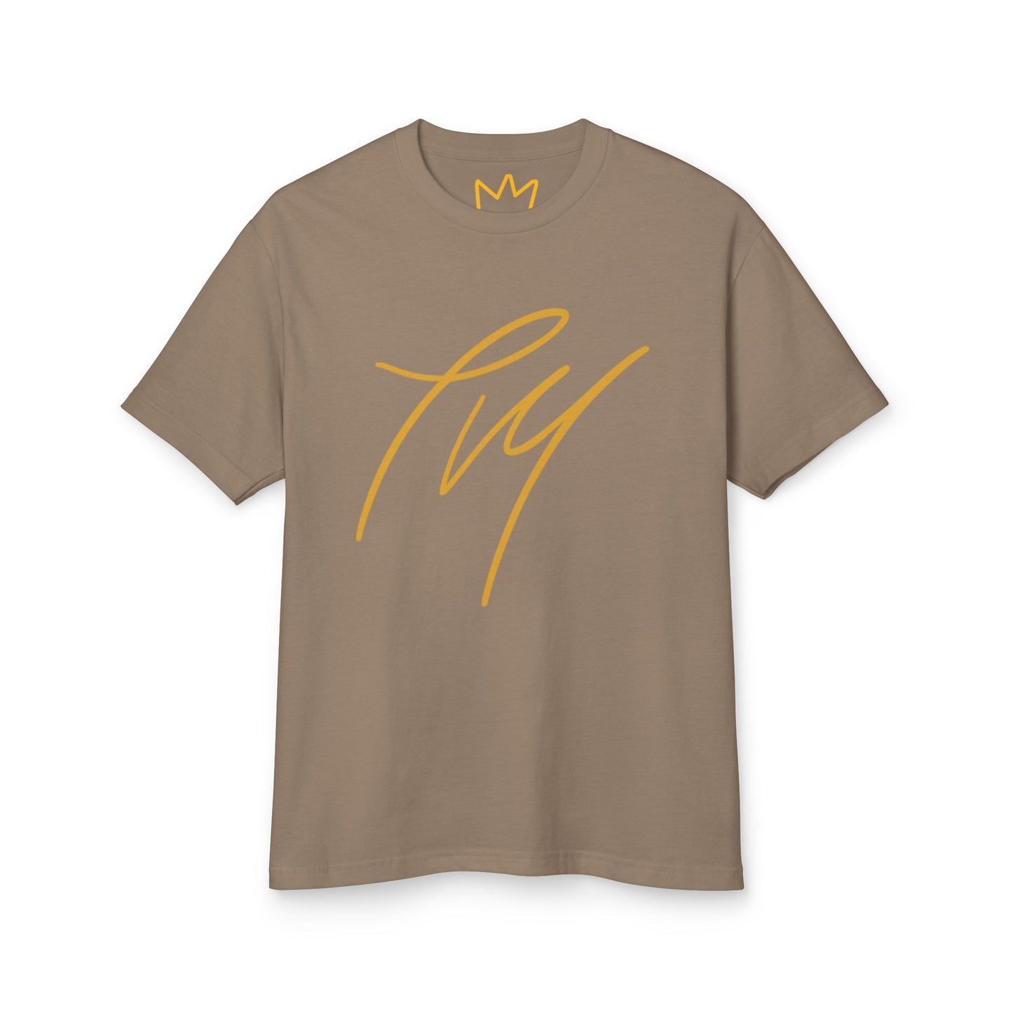 Trench Merch Crown Logo Unisex Heavyweight Cotton Tee, Casual Streetwear Shirt, Gift for Him/Her, Summer Style, Vibrant Graphics Tee