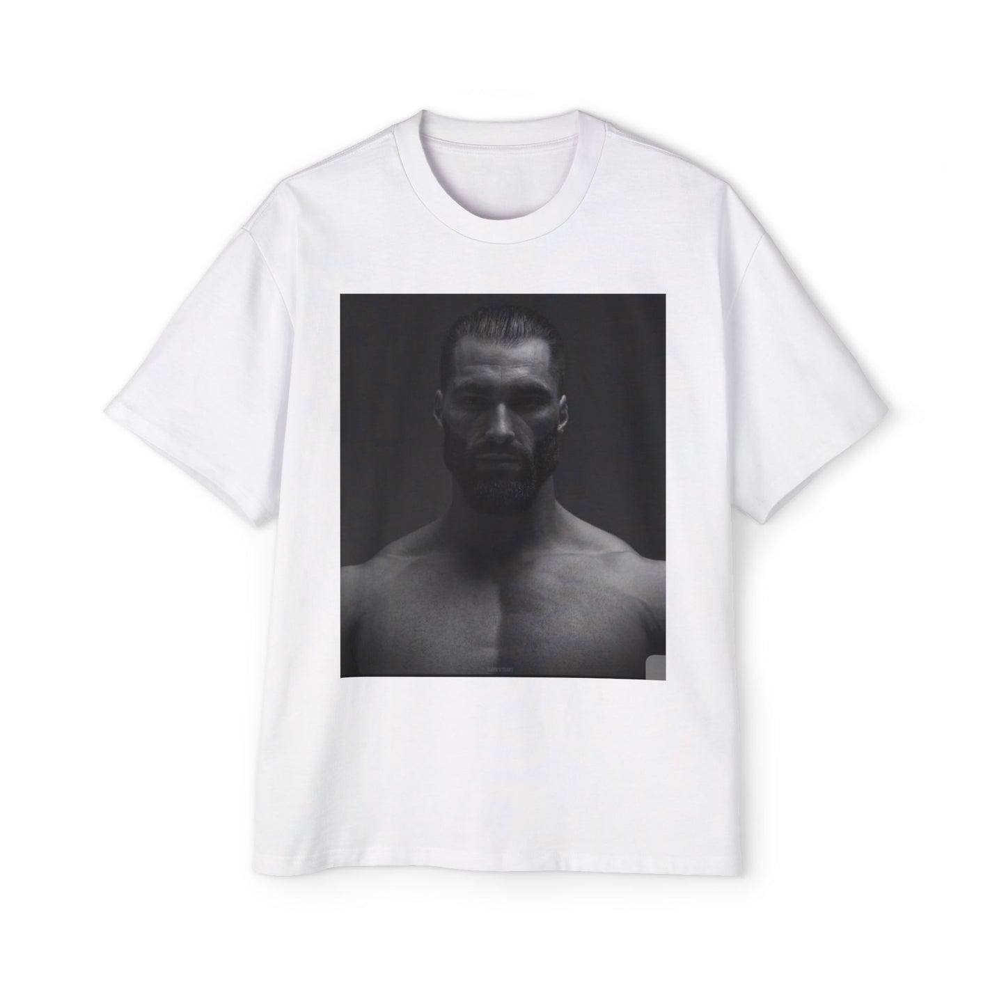 GIGA Stylish Men's Oversized Tee for Comfort Lovers, Casual Wear, Street Style, Gift for Him, Trendy Tee with Gigachad Design
