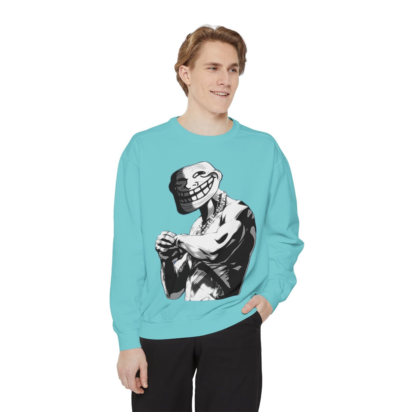TROLL Stylish Unisex Sweatshirt with Playful Graphic, Trendy Streetwear, Cozy and Casual, Perfect Gift for Any Occasion, Unique Art Design