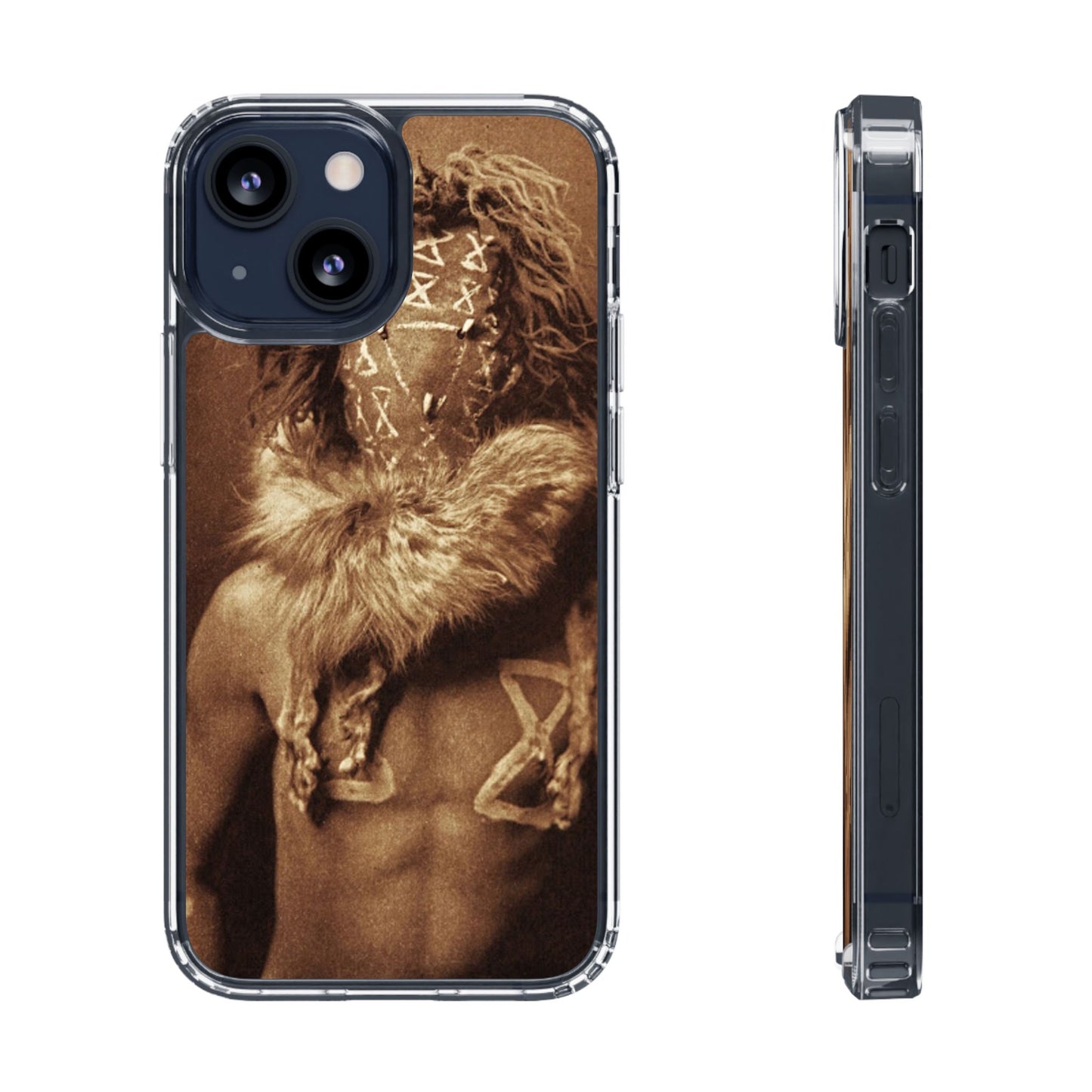Yei Artistic Clear Phone Case for Unique Expression, Phone Accessories, Nature Lovers, Boho Style, Gift for Him/Her