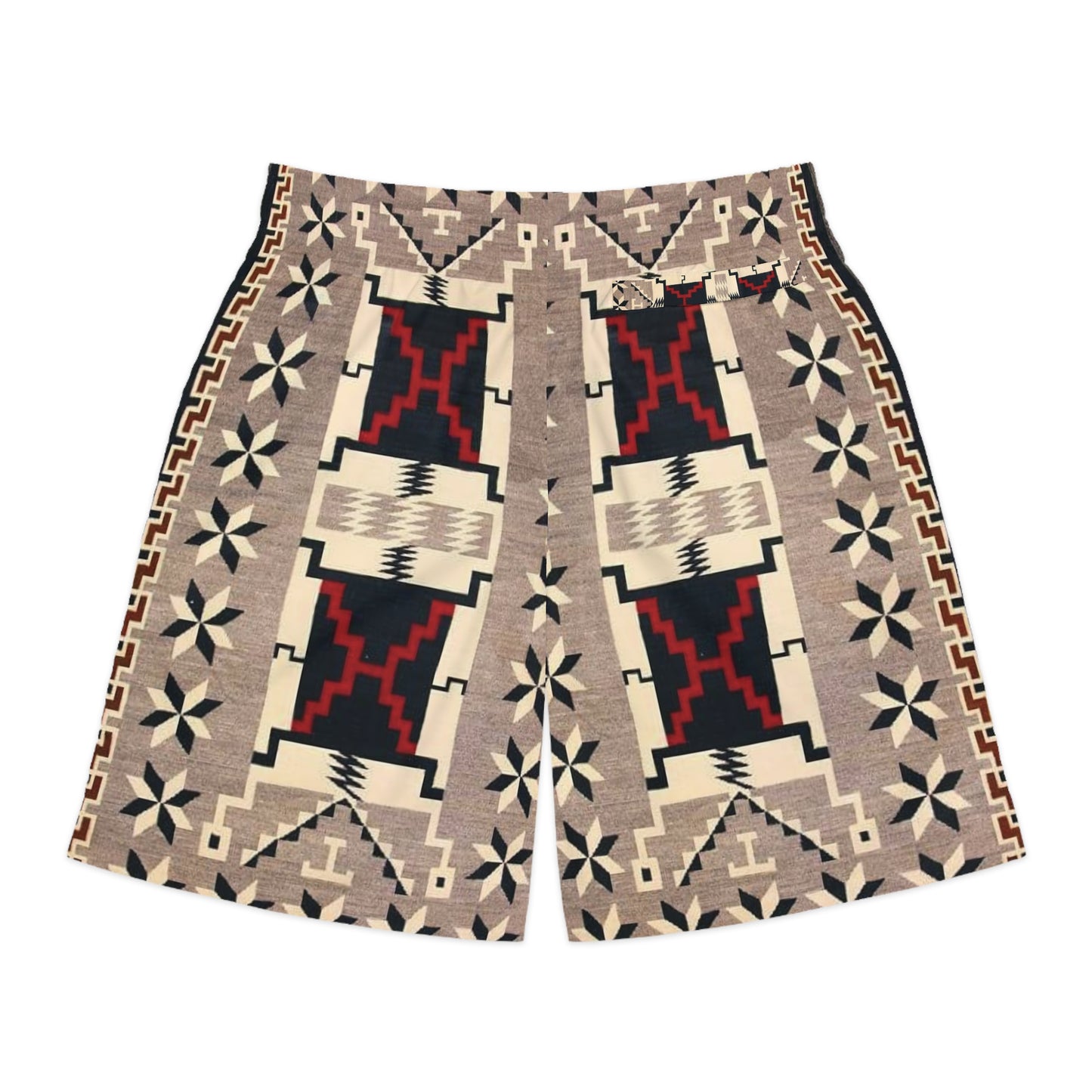 Yei Pattern Men's Jogger Shorts, Bohemian Style Activewear, Summer Leisure Shorts, Beachwear, Unique Gifts for Him