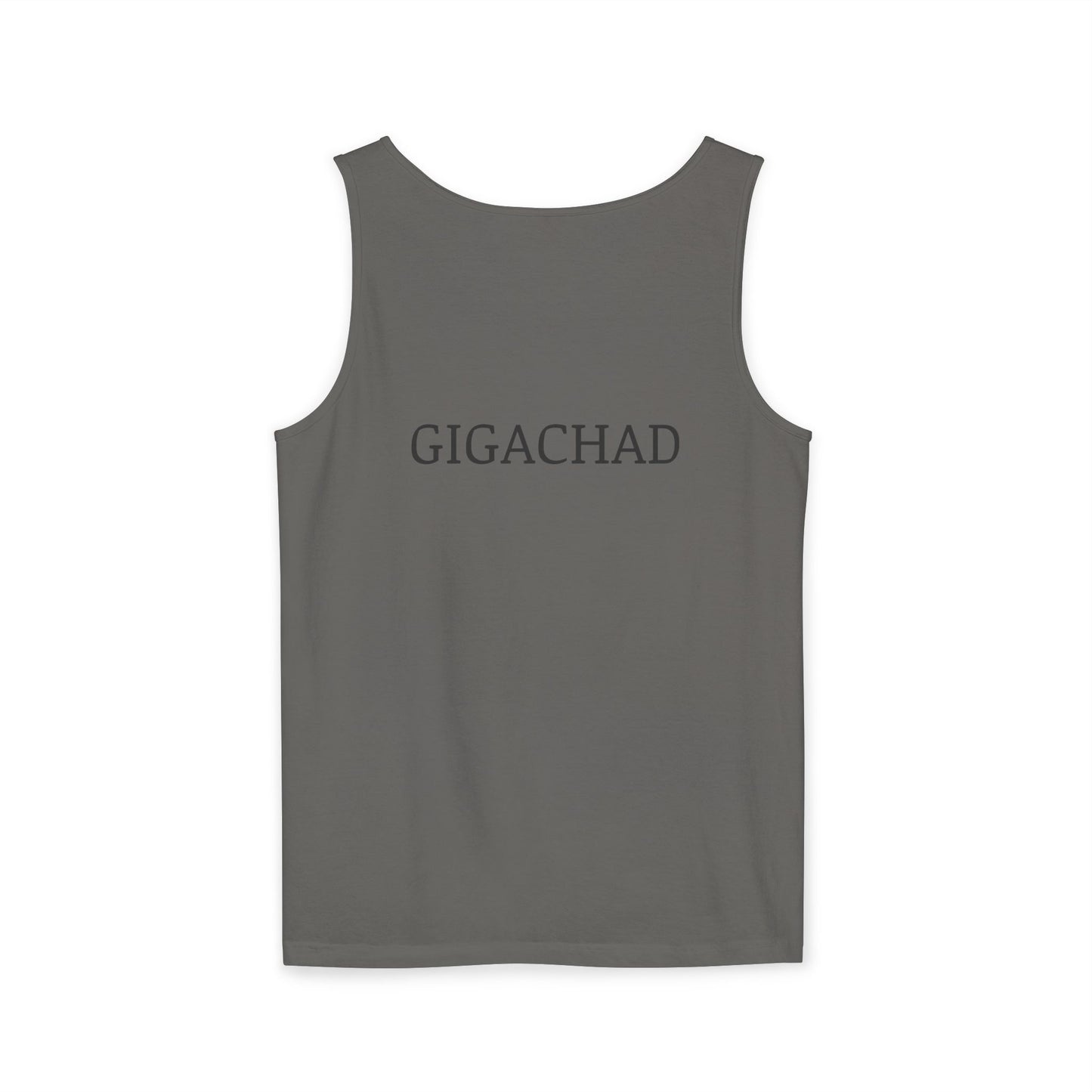 GIGA Unisex Garment-Dyed Tank Top, Summer Apparel, Funny Graphic Tee, Workout Wear, Unique Gift Idea, Casual Outfit
