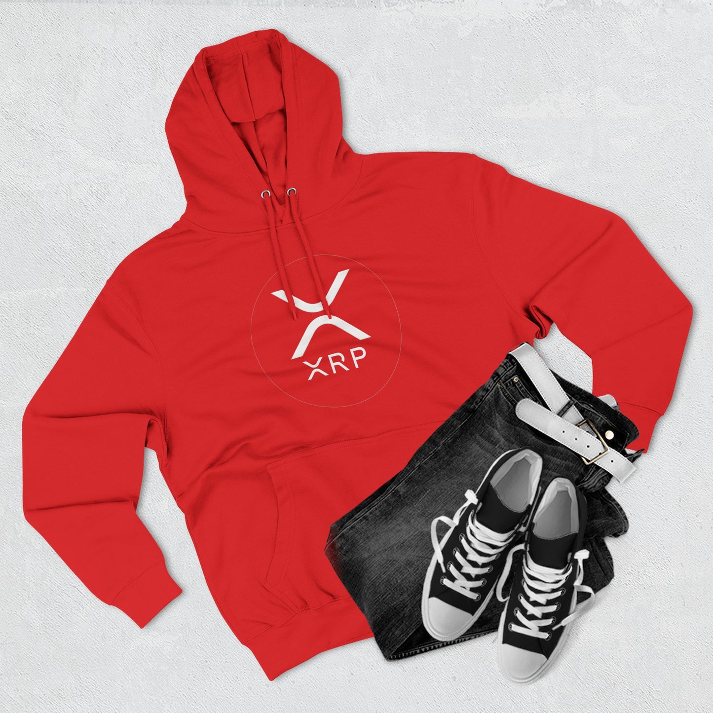 XRP Cozy Three-Panel Fleece Hoodie for Relaxed Casual Style, Perfect for Lounging, Gifting, Everyday Wear, and Cozy Nights