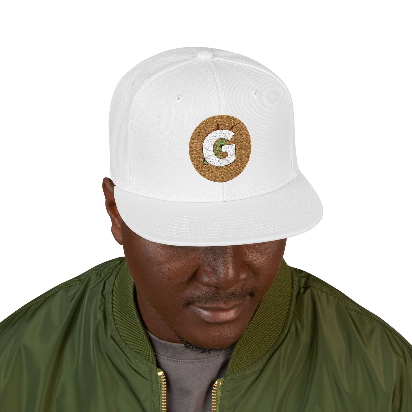 Custom Goat Embroidered Snapback Cap, Trendy Hat, Streetwear Accessory, Gift for Him, Casual Headwear, Sports Cap, Logo Hat