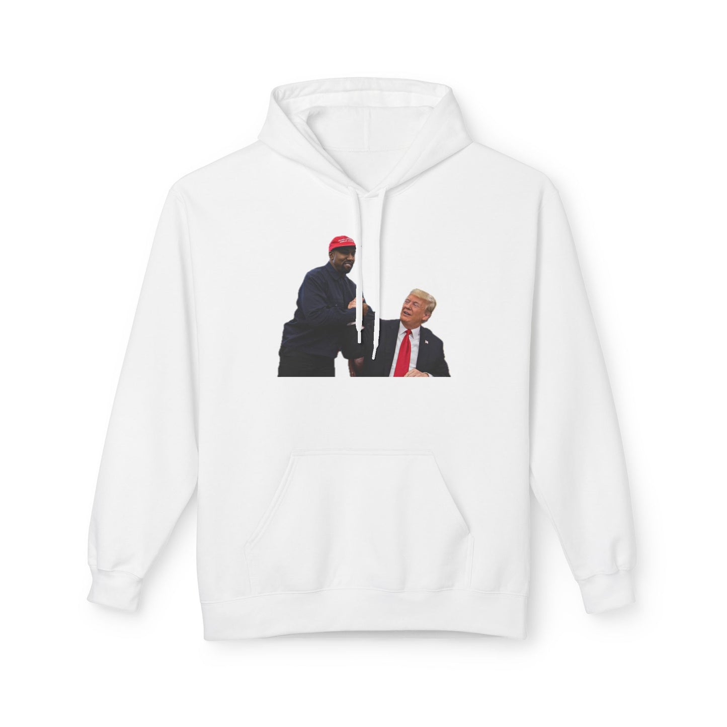Ye & DJT Funny Political Fleece Hoodie, Unisex Softstyle Hoodie, Gift for Political Humor, Casual Wear, Election Day Apparel, Meme Clothing