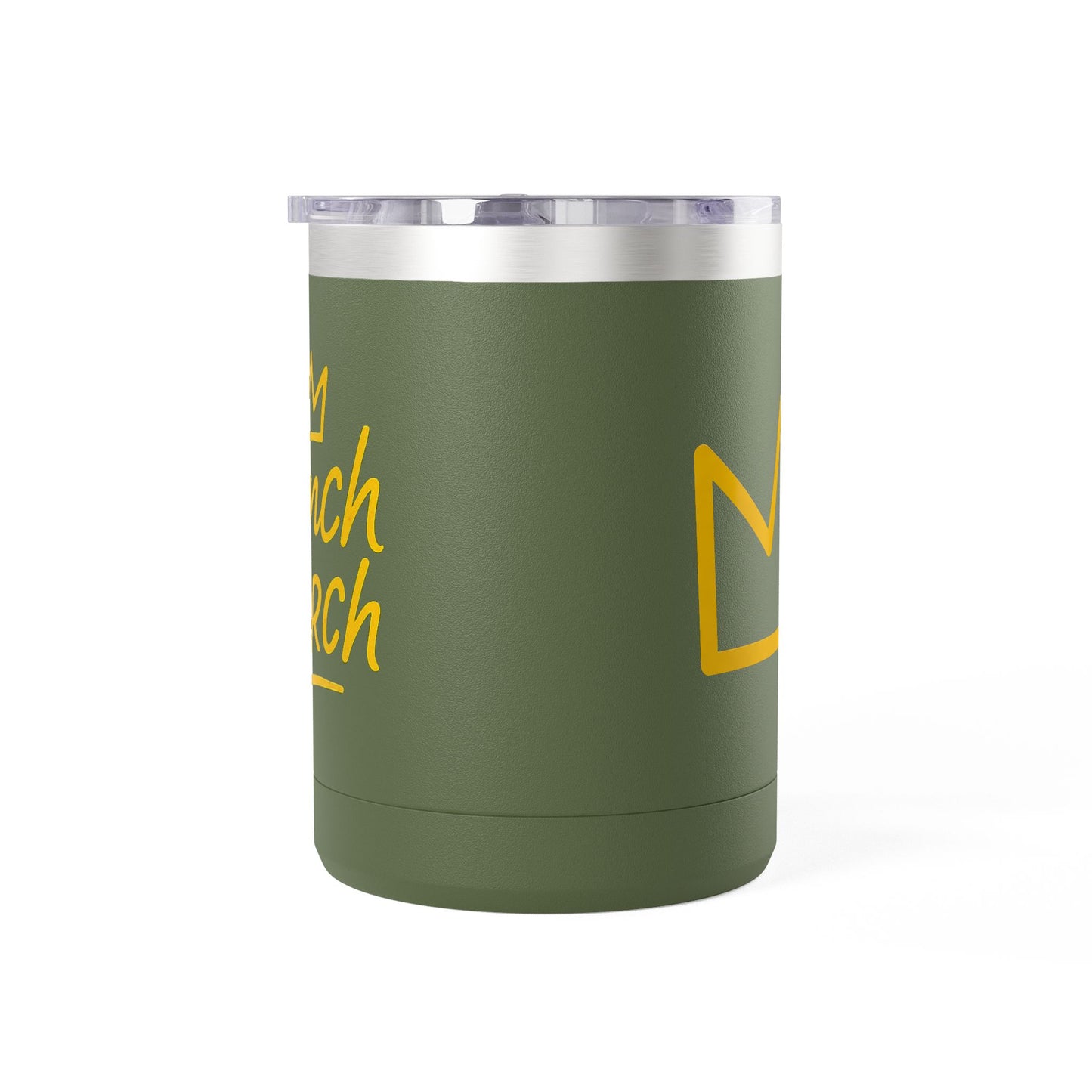 Trench Merch Crown Coffee Mug Tumbler, Perfect for Beach Lovers, Gifts for Friends, Summer Getaways, Adventure Travel, Crown Design