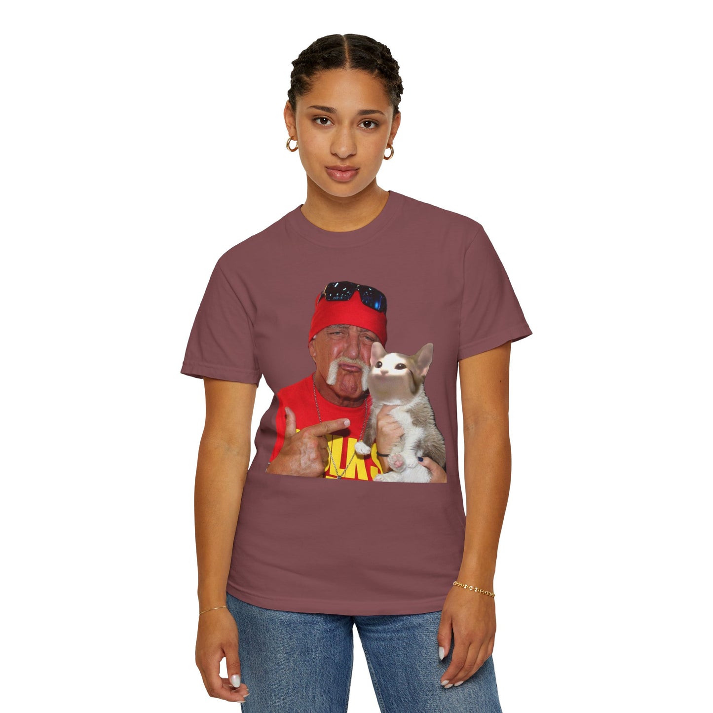 POPCAT Hilarious Unisex T-Shirt: Perfect for Dads, Pet Lovers, Gifts, Funny Apparel, Casual Wear, Cat Lovers