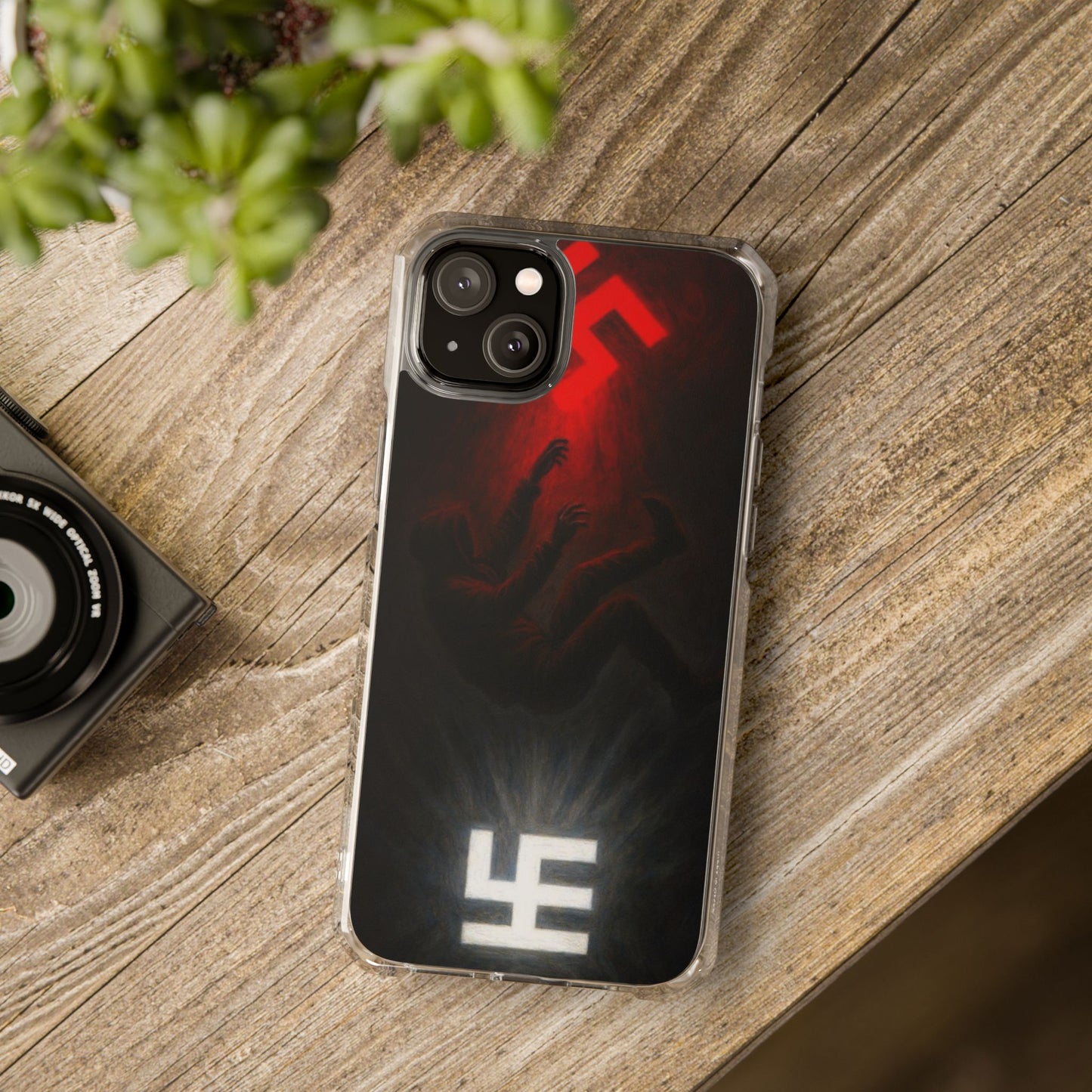 Swasticoin Dynamic Magnetic Phone Case, Unique Design, Rugged Protection, Smartphone Accessories, Personalized Gifts, Tech Enthusiasts