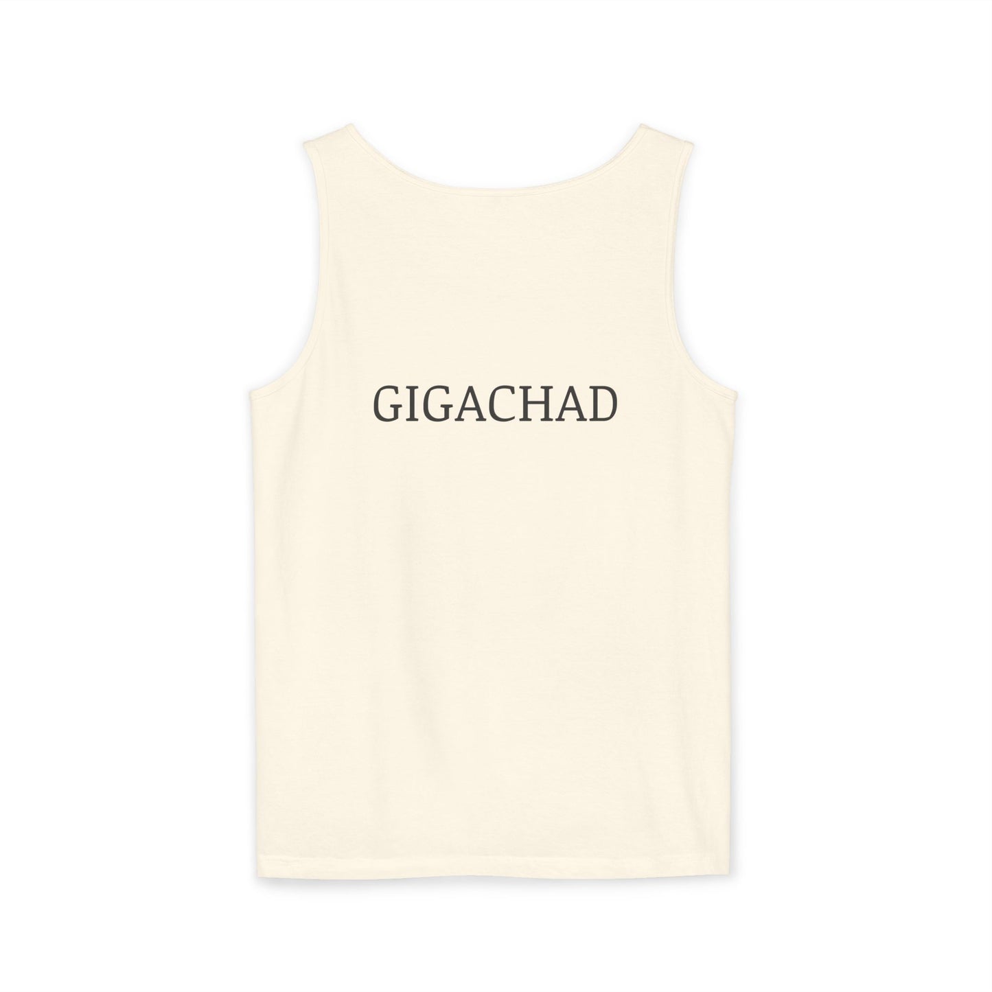GIGA Unisex Garment-Dyed Tank Top, Summer Apparel, Funny Graphic Tee, Workout Wear, Unique Gift Idea, Casual Outfit
