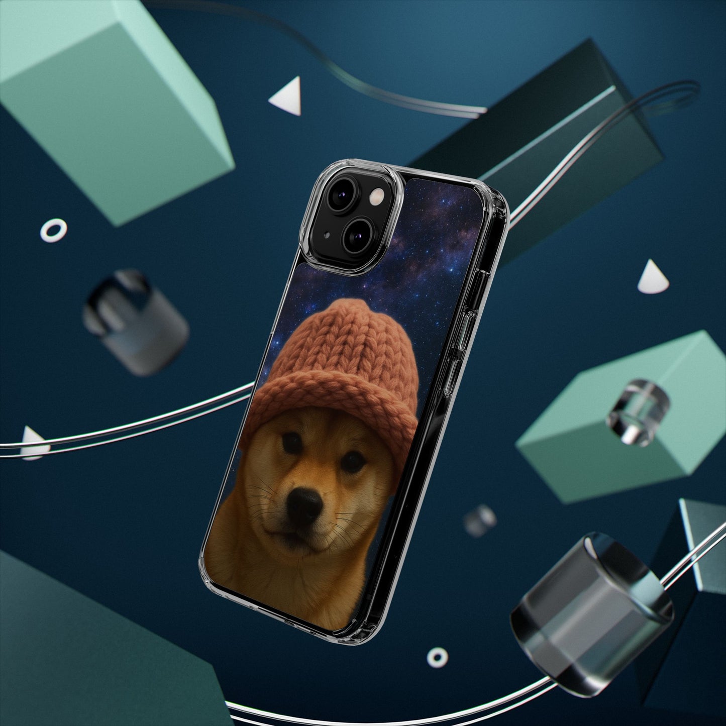 WIF Lovers Clear Phone Case, Cute Phone Cover for Animal Lovers, Pet Gift, Trendy Smartphone Accessory, Unique Dog Case