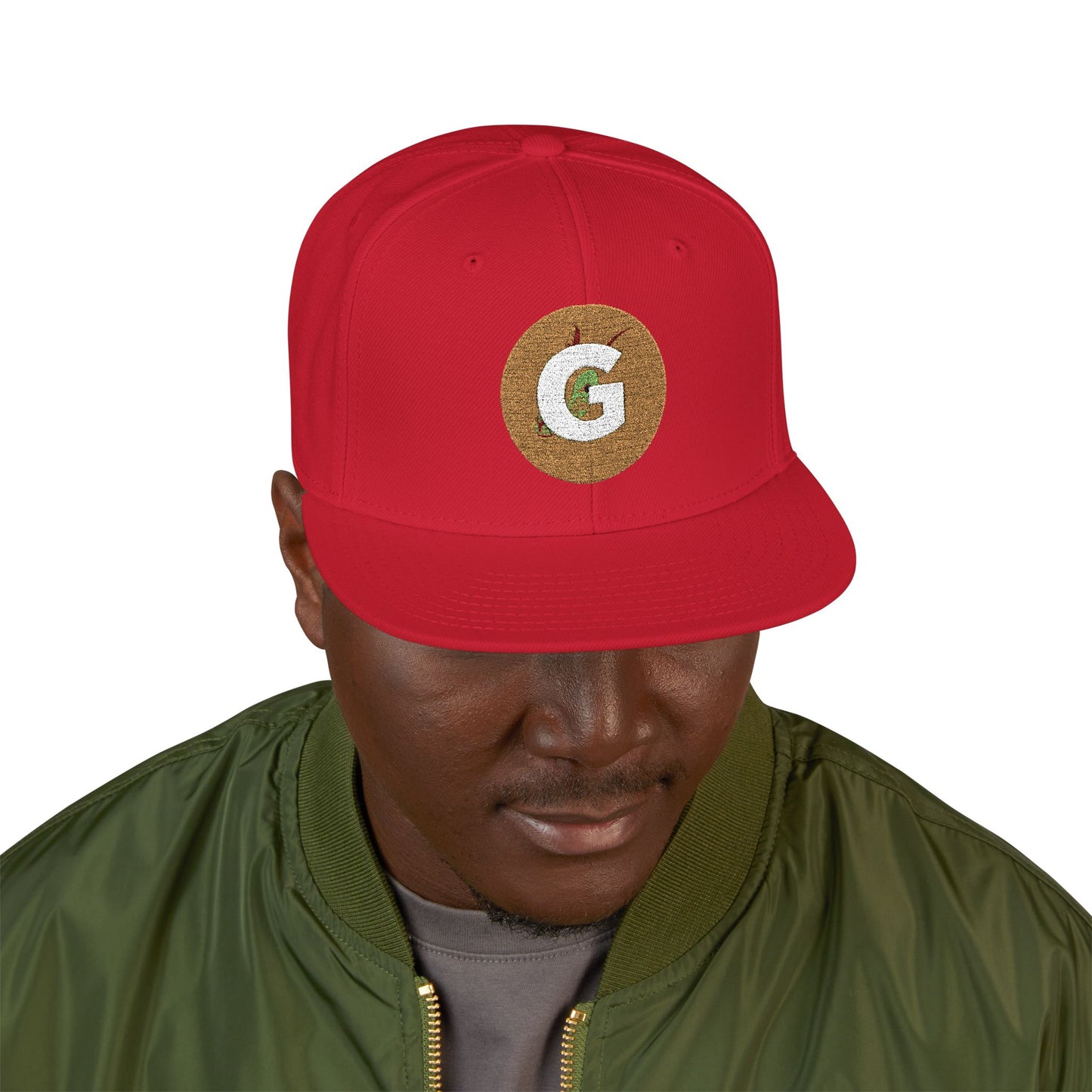 Custom Goat Embroidered Snapback Cap, Trendy Hat, Streetwear Accessory, Gift for Him, Casual Headwear, Sports Cap, Logo Hat