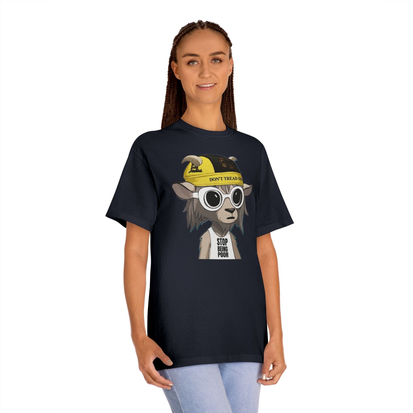 Cool Goat Graphic Tee - Perfect for Casual Outings, Gifts for Friends, Streetwear Style, Animal Lover’s Apparel, Funny Tee