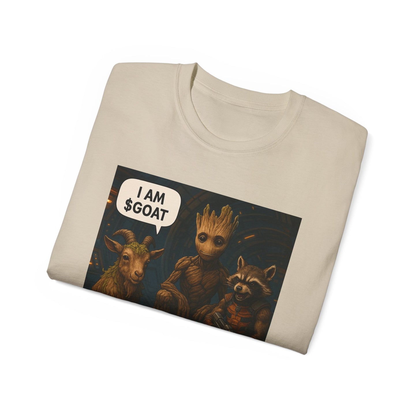 Goat Graphic Tee for Fans of Humor, Perfect Gift for Birthdays, Casual Wear, Geeky Apparel, I AM GOAT Theme