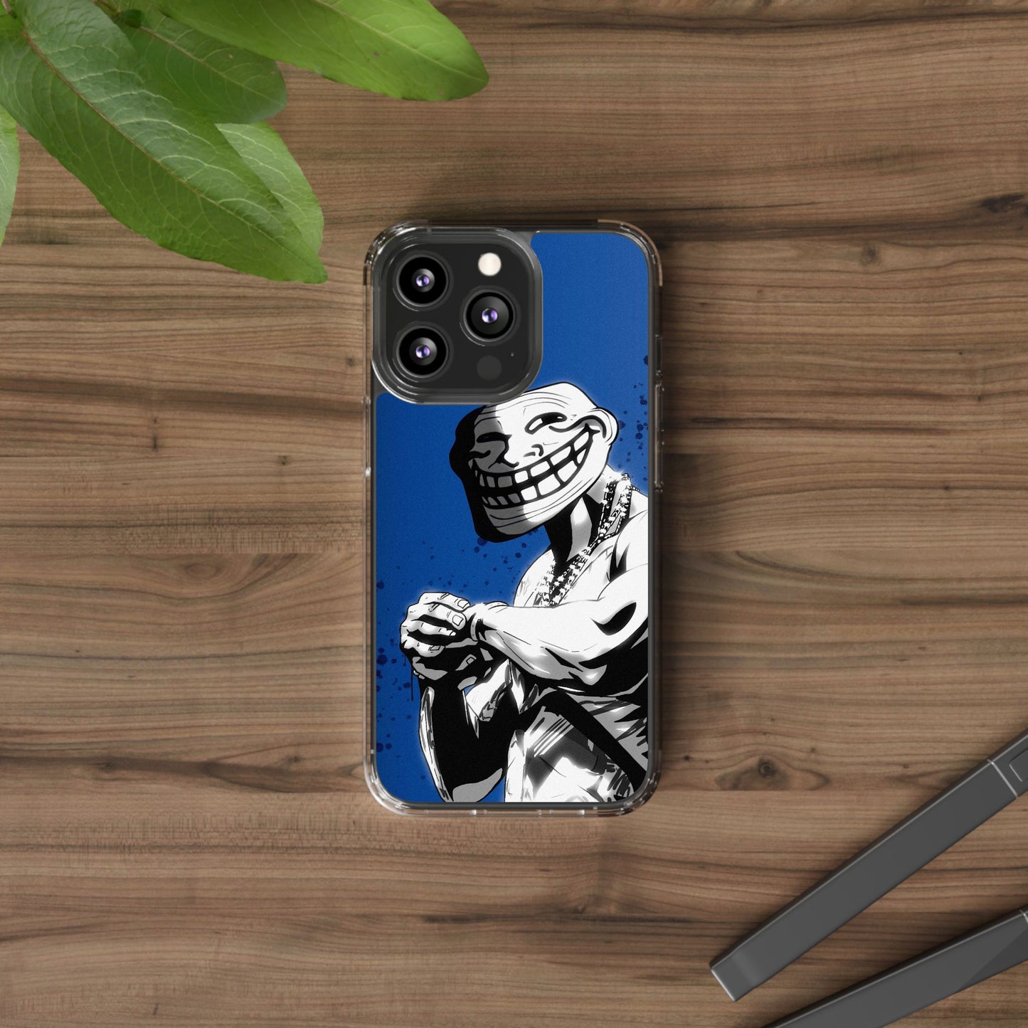 TROLL Clear Cases with Bold Graphic Design, Awesome Phone Accessories, Unique Gifts, Cartoon Phone Covers, Trendy Tech Gear