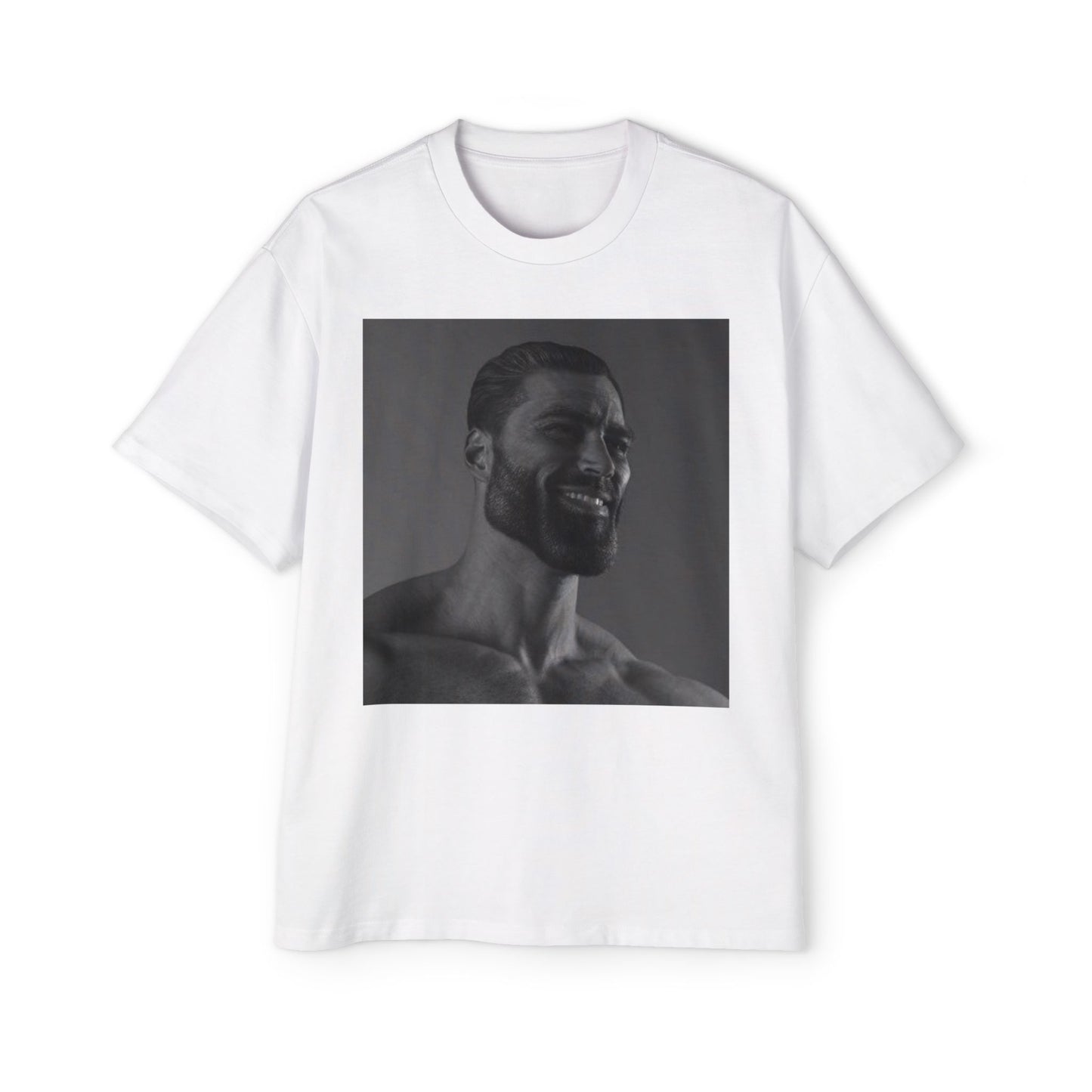 GIGA Men's Heavy Oversized Tee | Casual Streetwear Shirt, Graphic Tee, Gift for Him, Unisex Style, Trendy Apparel