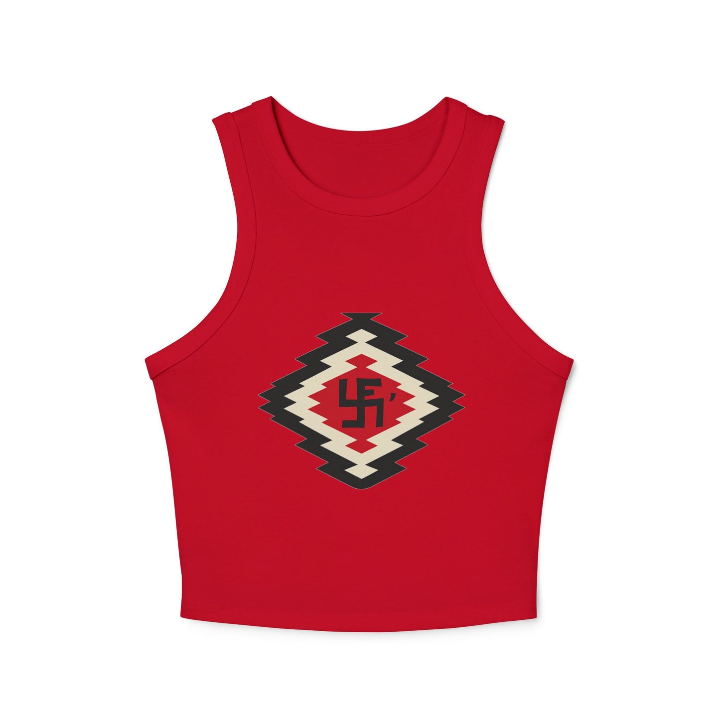 Yei Stylish Women's Crop Tank Top with Aztec Design - Summer Essential, Casual Wear, Beach Outfit, Festival Top, Layering Piece