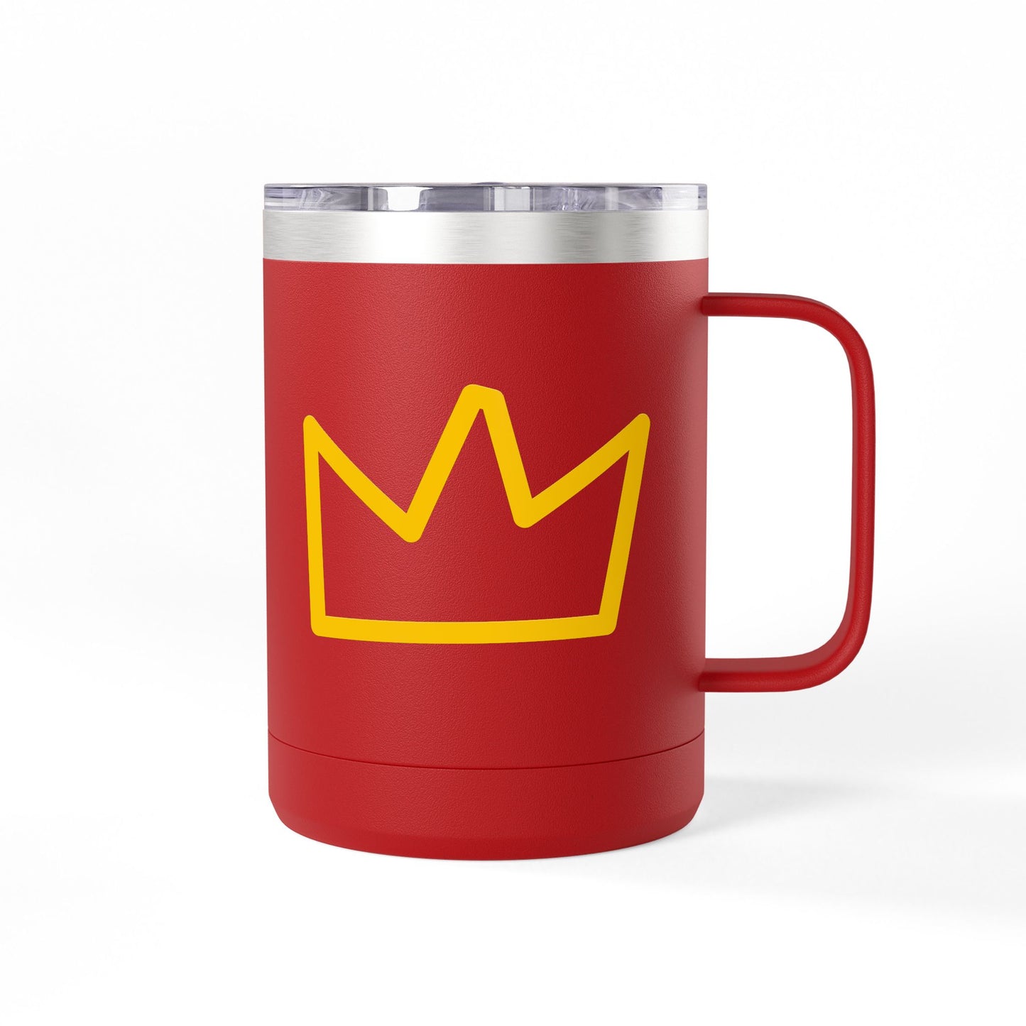Trench Merch Crown Coffee Mug Tumbler, Perfect for Beach Lovers, Gifts for Friends, Summer Getaways, Adventure Travel, Crown Design