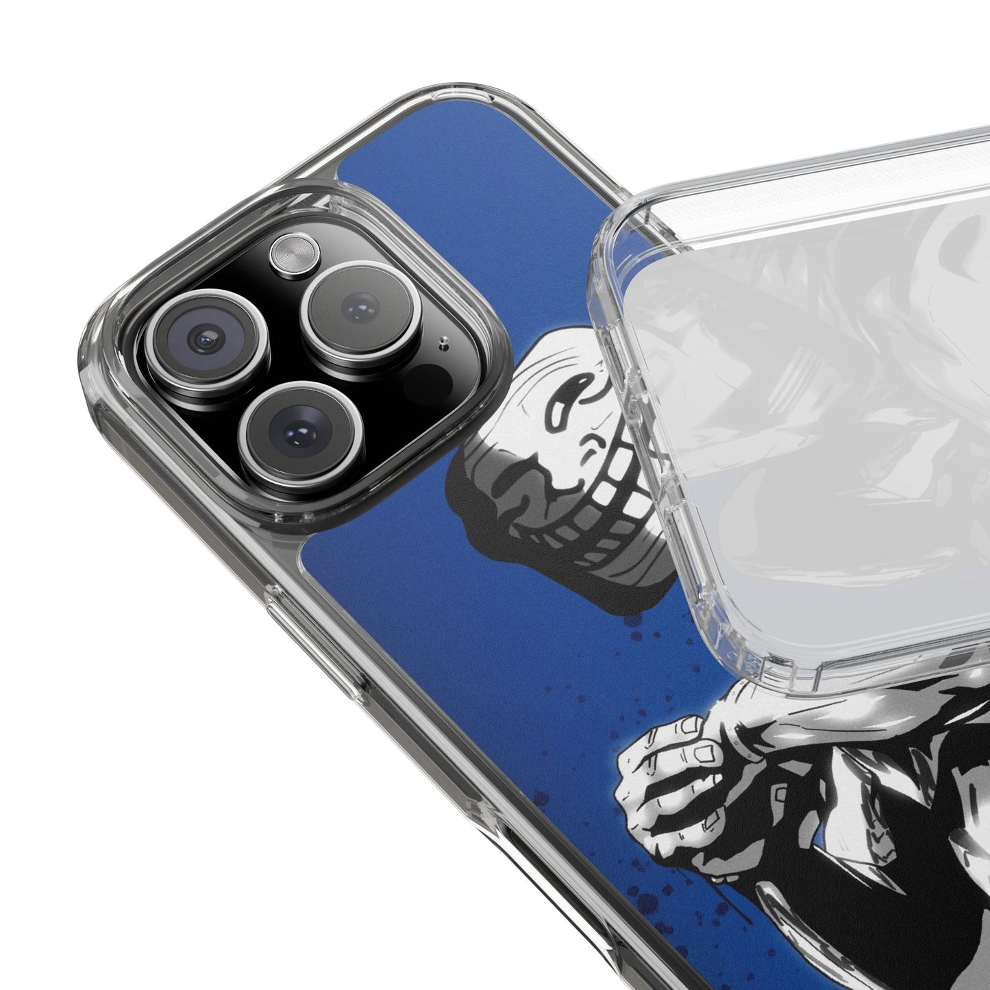 TROLL Clear Cases with Bold Graphic Design, Awesome Phone Accessories, Unique Gifts, Cartoon Phone Covers, Trendy Tech Gear