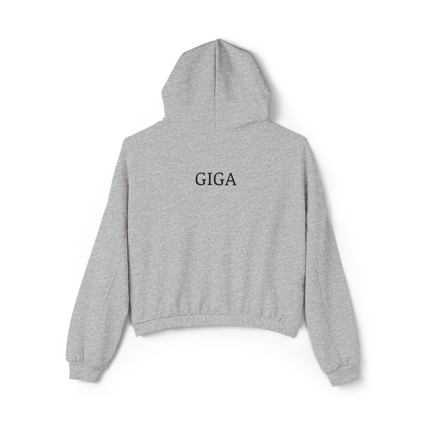 GIGA Empowering Women's Cinched Bottom Hoodie - Her Body My Choice, Feminist Apparel, Activist Fashion, Gift for Her, Casual Wear