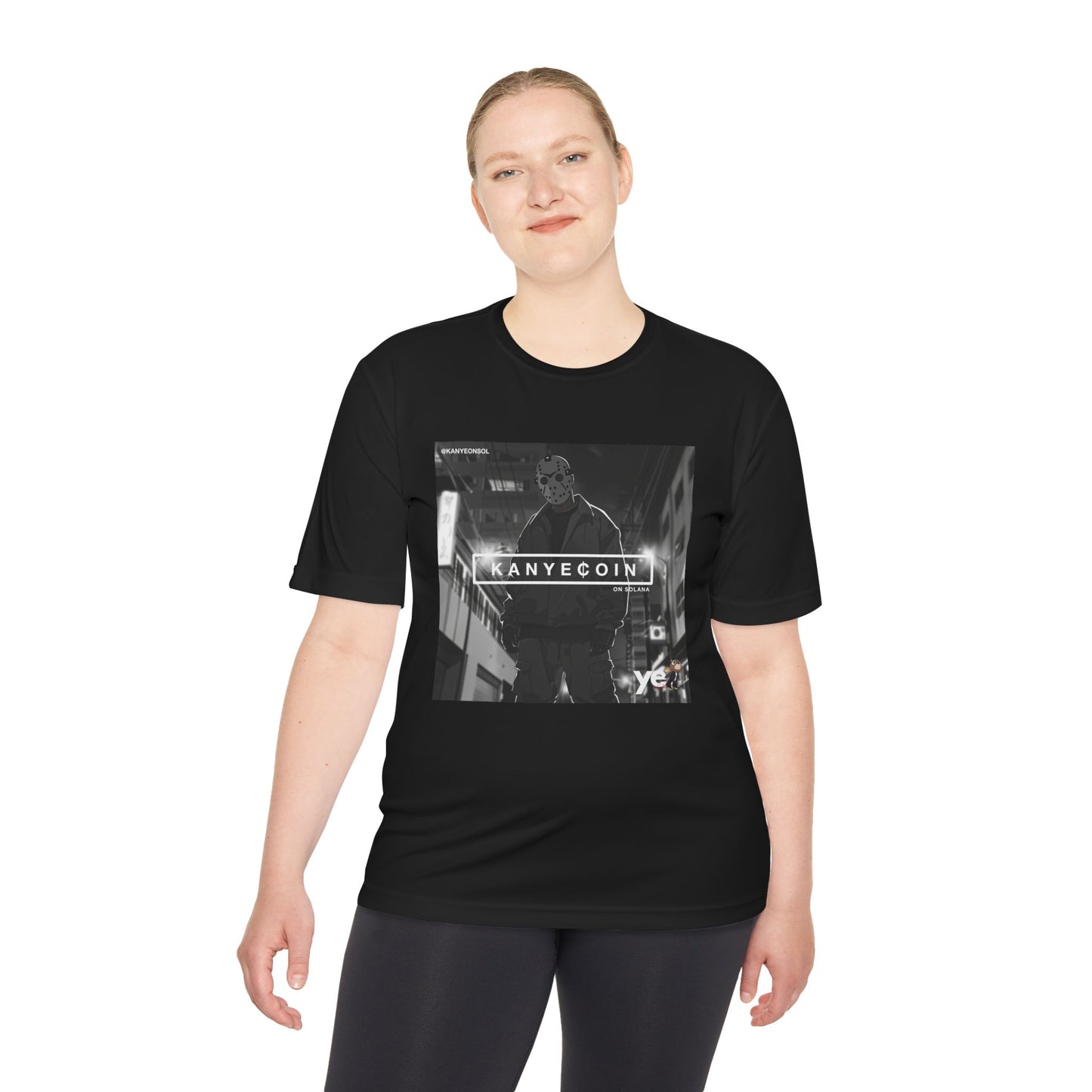 KANYECOIN Unisex Moisture Wicking Tee, Cool Graphic Tee, Music Lover Gift, Urban Style Shirt, Sportswear, Trendy Tee for Fans