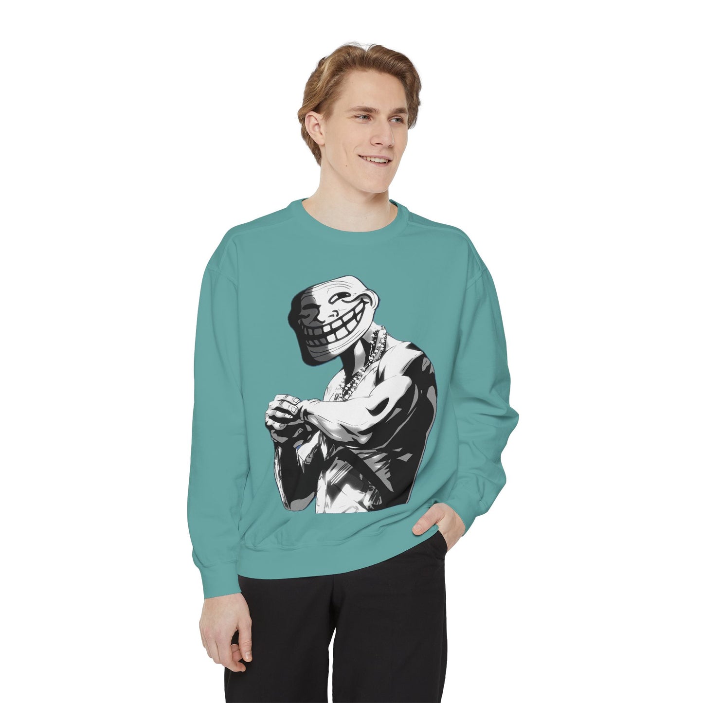 TROLL Stylish Unisex Sweatshirt with Playful Graphic, Trendy Streetwear, Cozy and Casual, Perfect Gift for Any Occasion, Unique Art Design